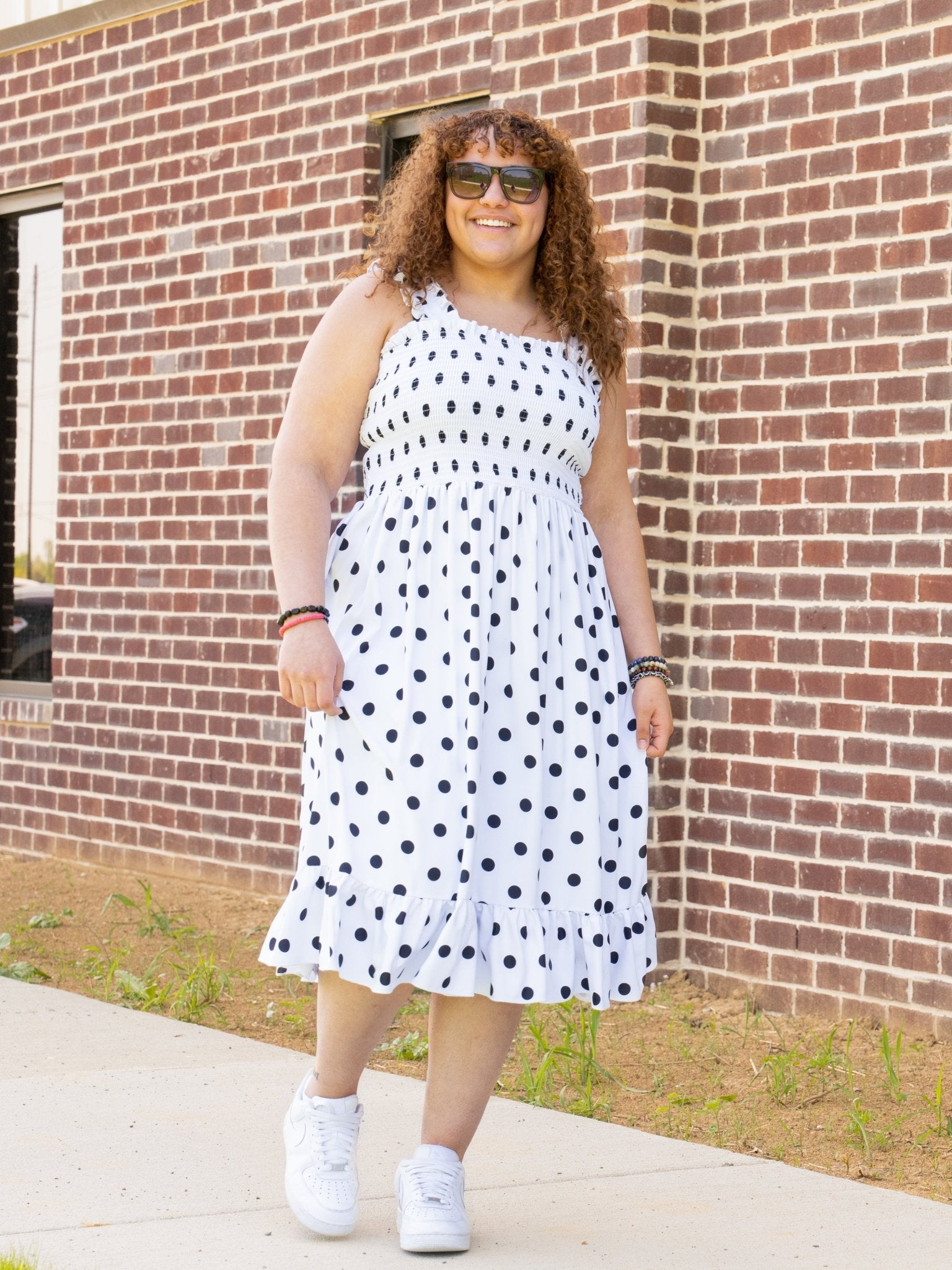 Mom & Me Smocked Polka Dot Dress & Bubble - Marie Nicole Clothing
