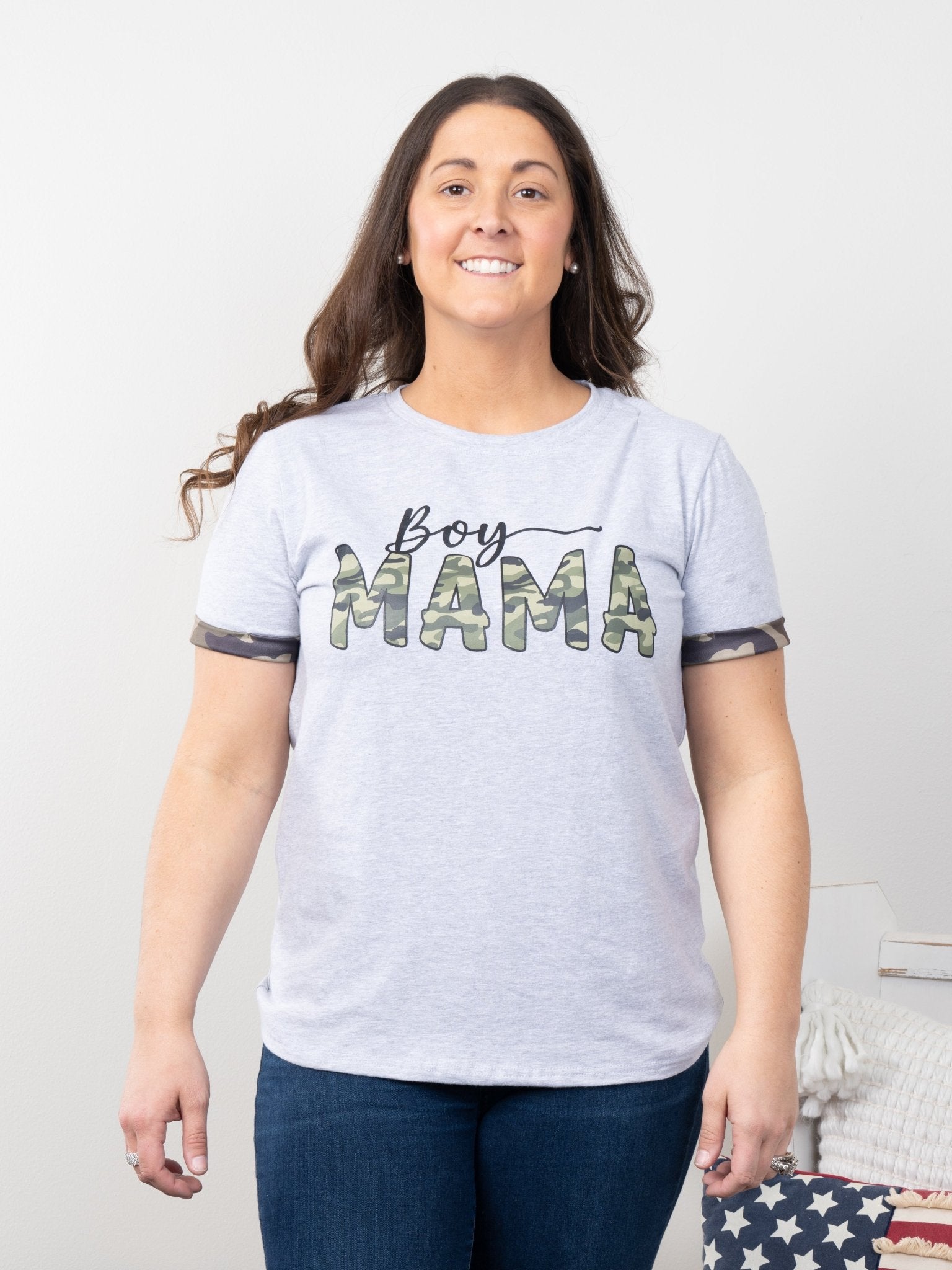 Mom & Me "Boy Mama" Camo Shirt - Marie Nicole Clothing