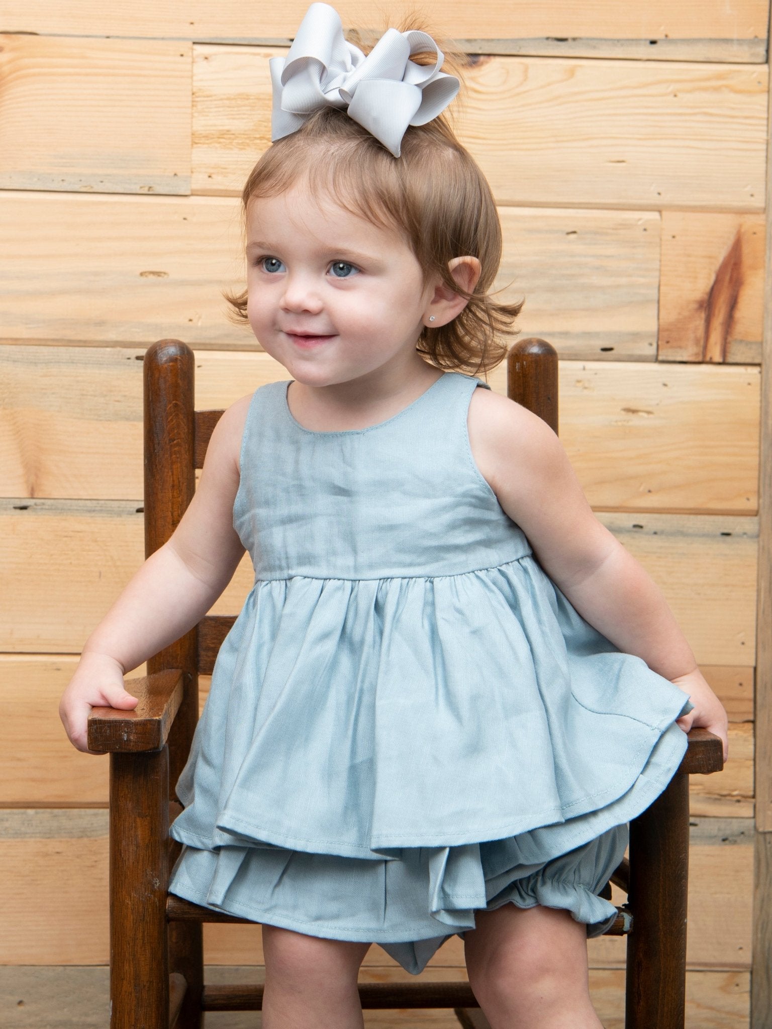 Powder Blue Bloomers Outfit - Marie Nicole Clothing