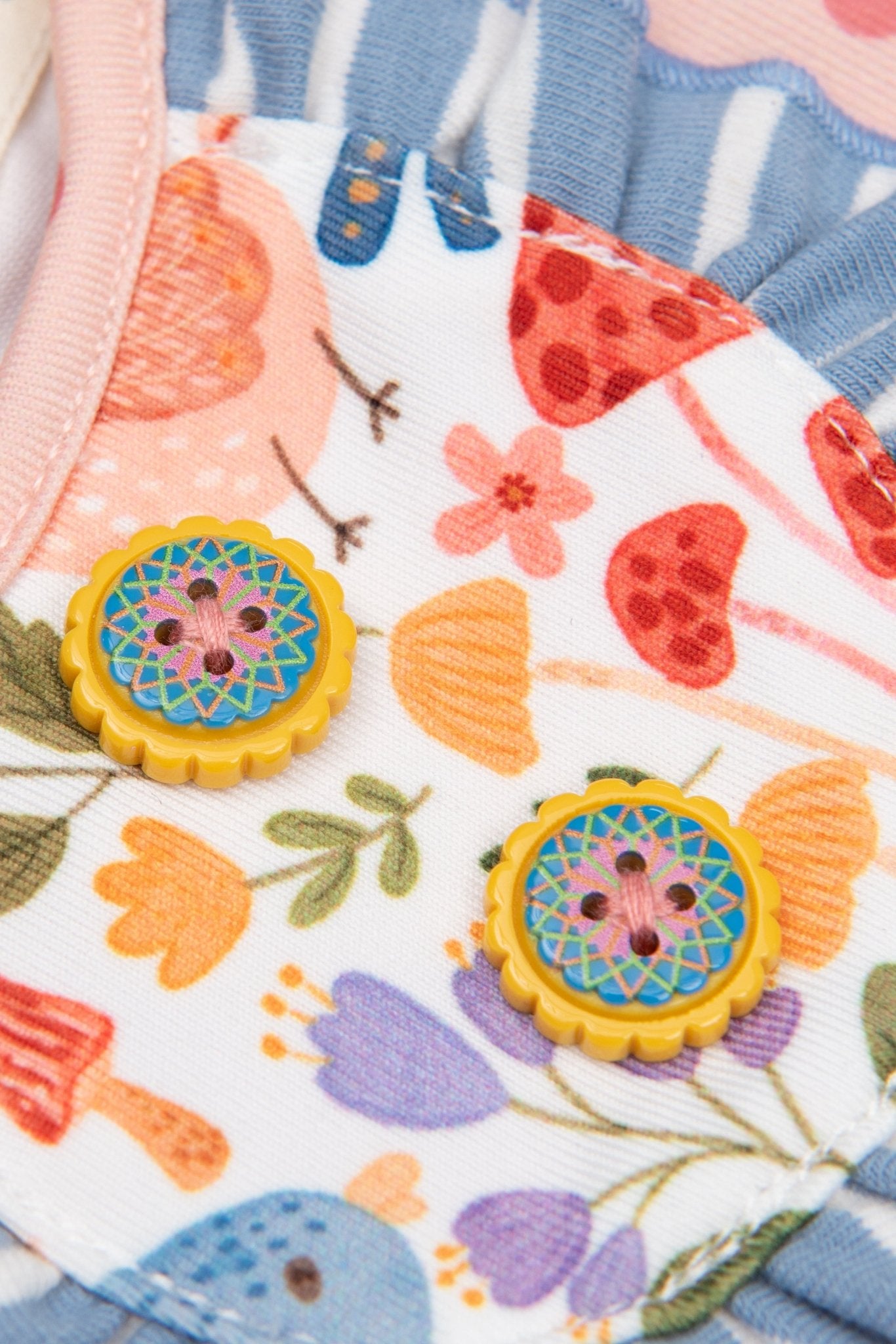 Tennessee Garden Ruffle Bubble Romper - Marie Nicole Clothing