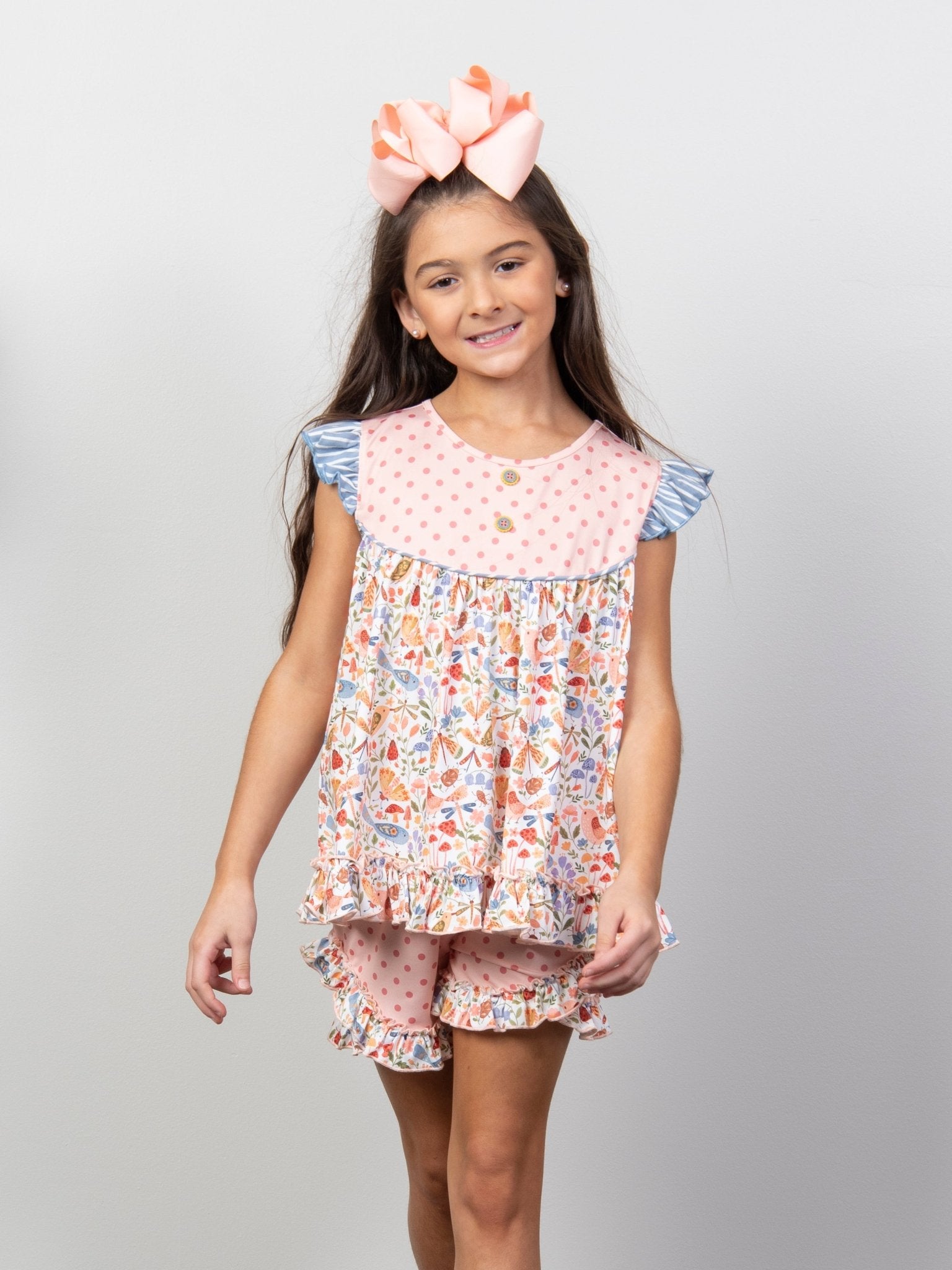 Tennessee Garden Ruffle Tunic - Marie Nicole Clothing