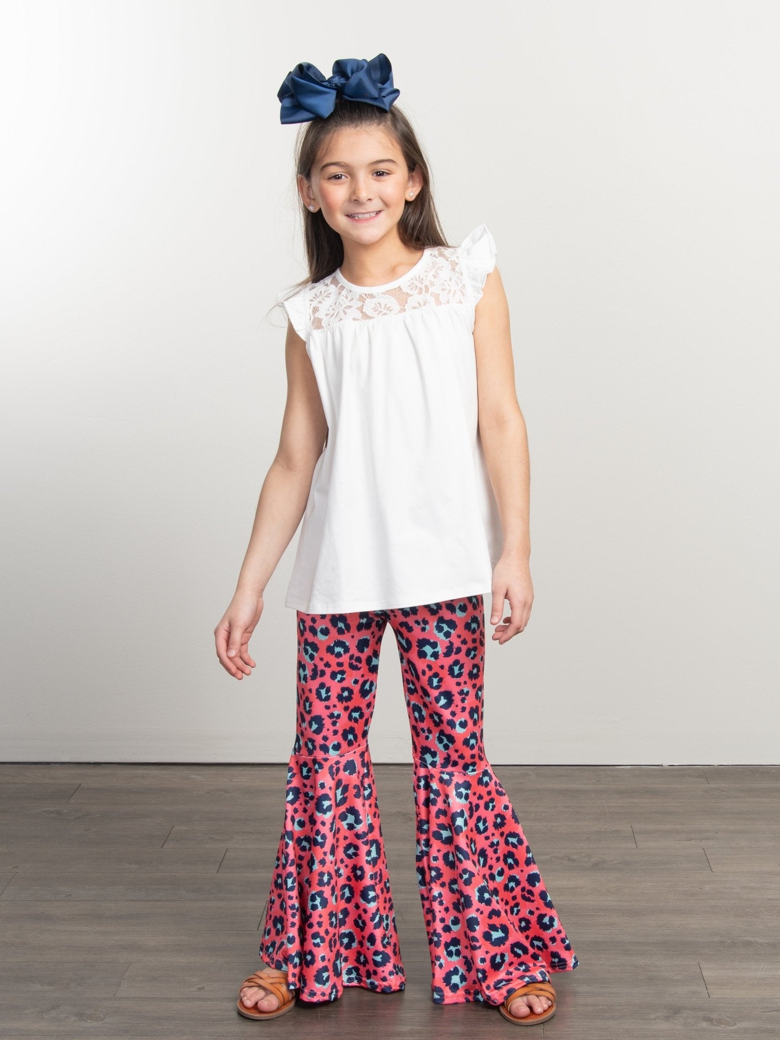 Cotton Lace Ruffle Tunic - White - Marie Nicole Clothing