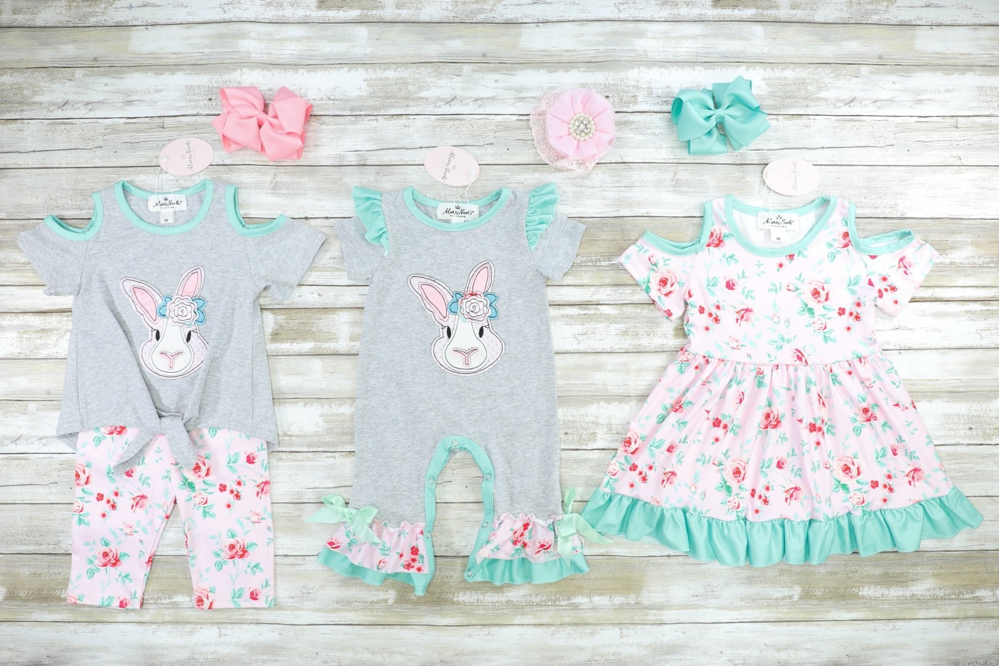 Blush Rose Ruffle Dress - Marie Nicole Clothing