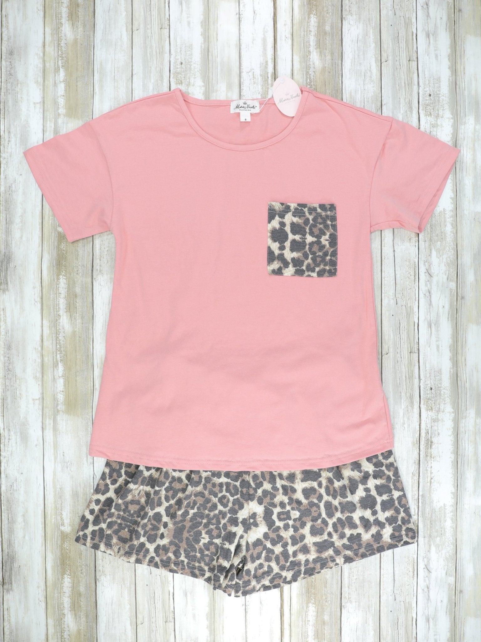 Mom & Me Pink Leopard Loungewear Set - Marie Nicole Clothing