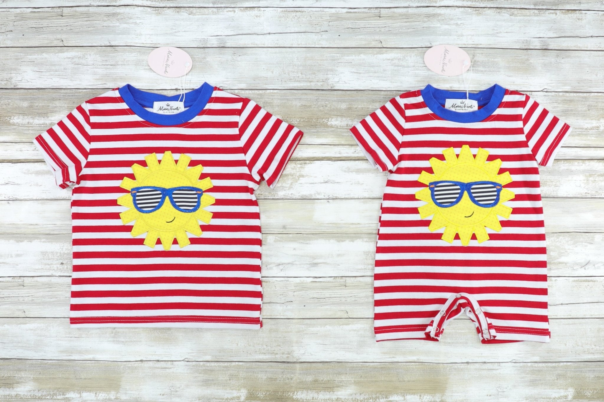 Red, White, & Blue Sunshine Tee Shirt - Marie Nicole Clothing