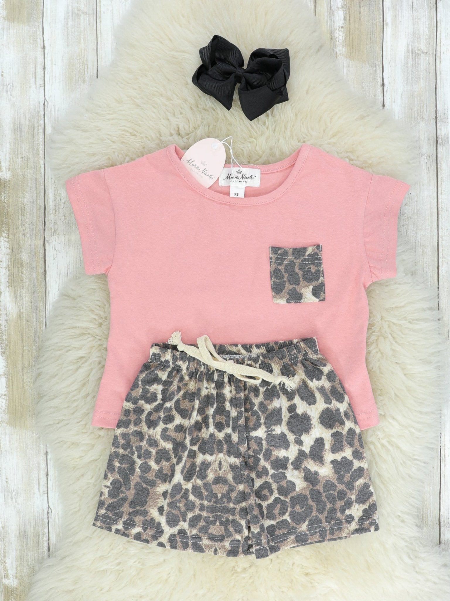 Mom & Me Pink Leopard Loungewear Set - Marie Nicole Clothing