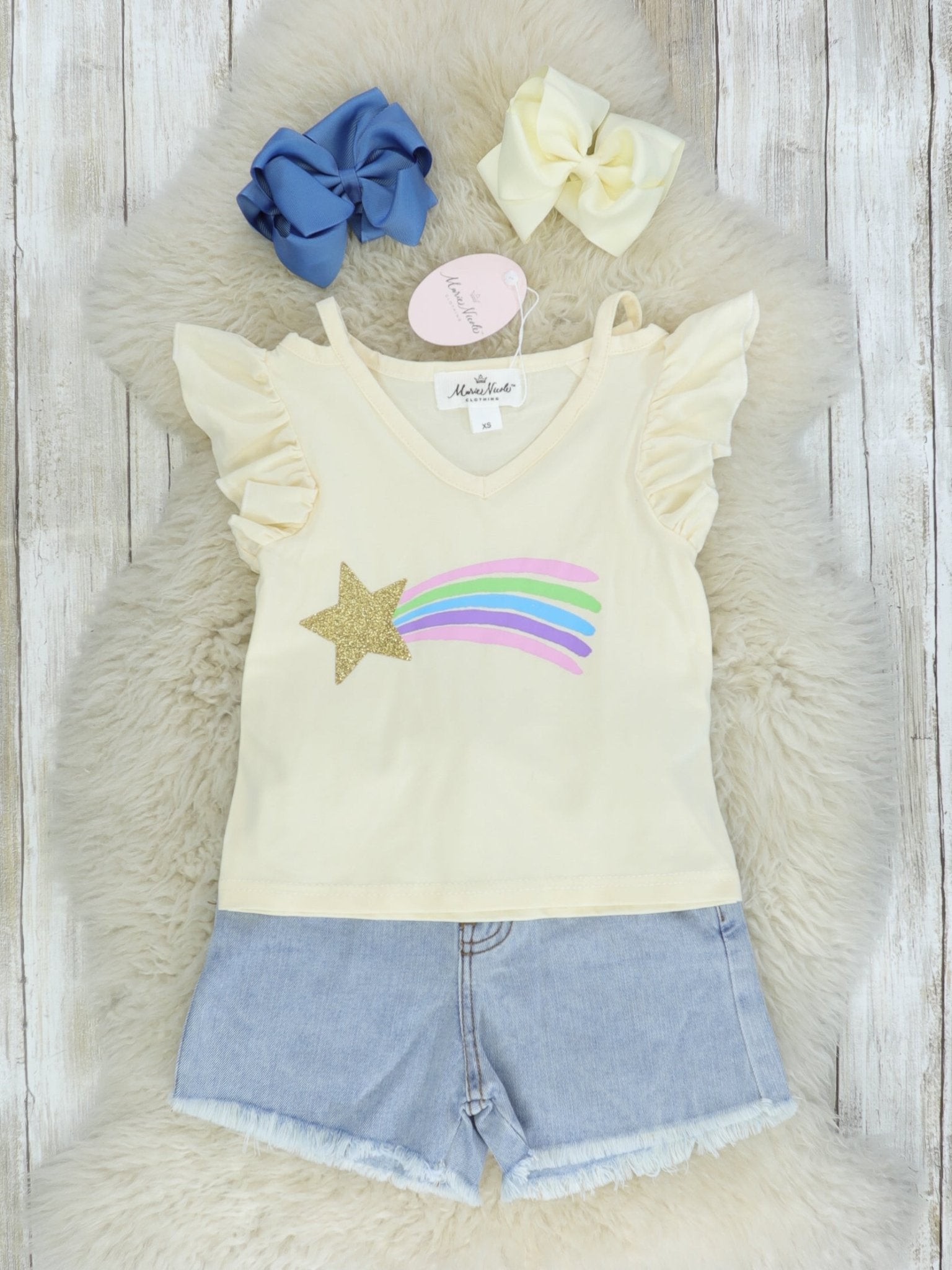 Shooting Star Denim Outfit - Marie Nicole Clothing