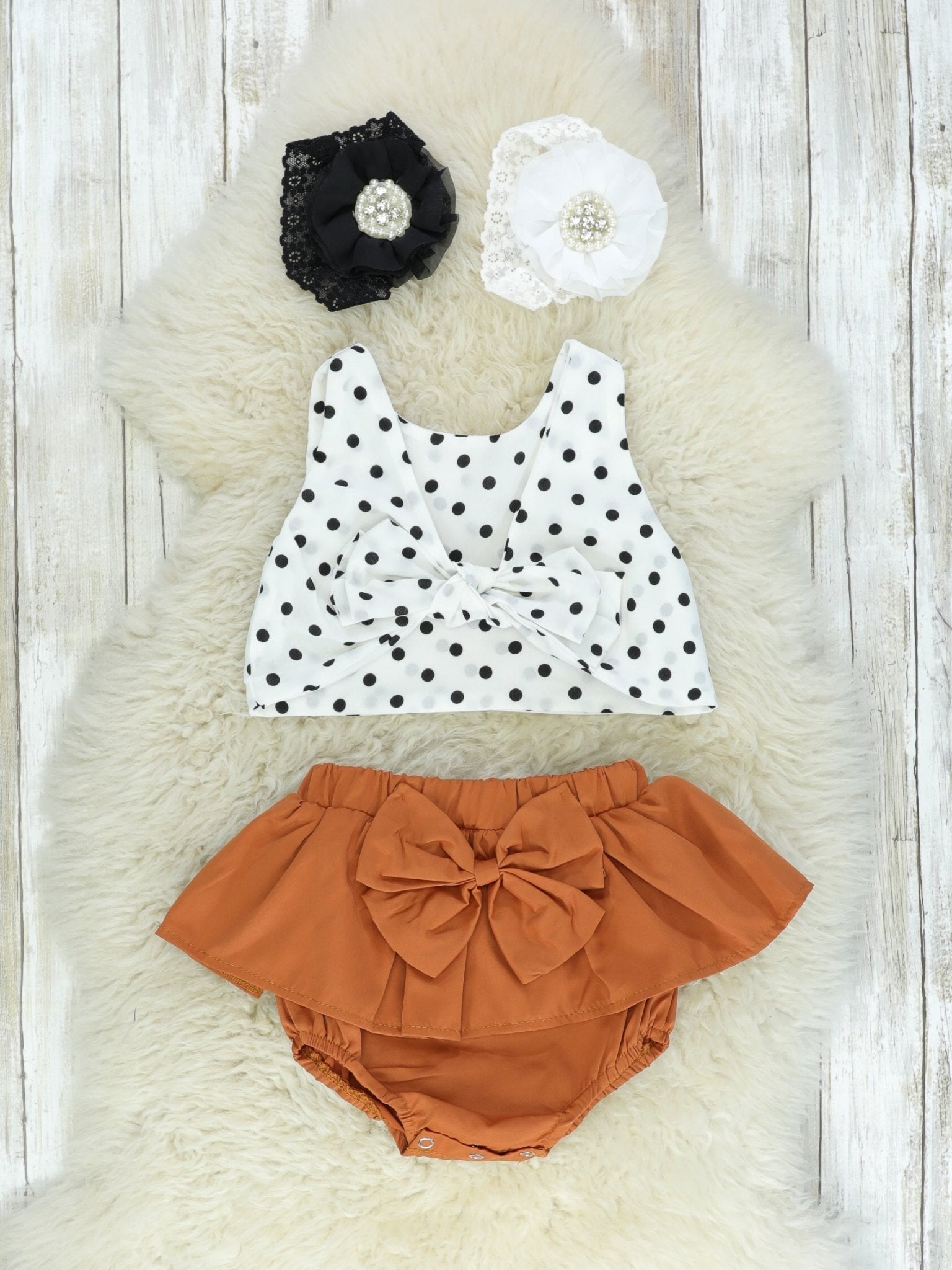 Ruffle Bloomers & Crop Top Outfit - Marie Nicole Clothing