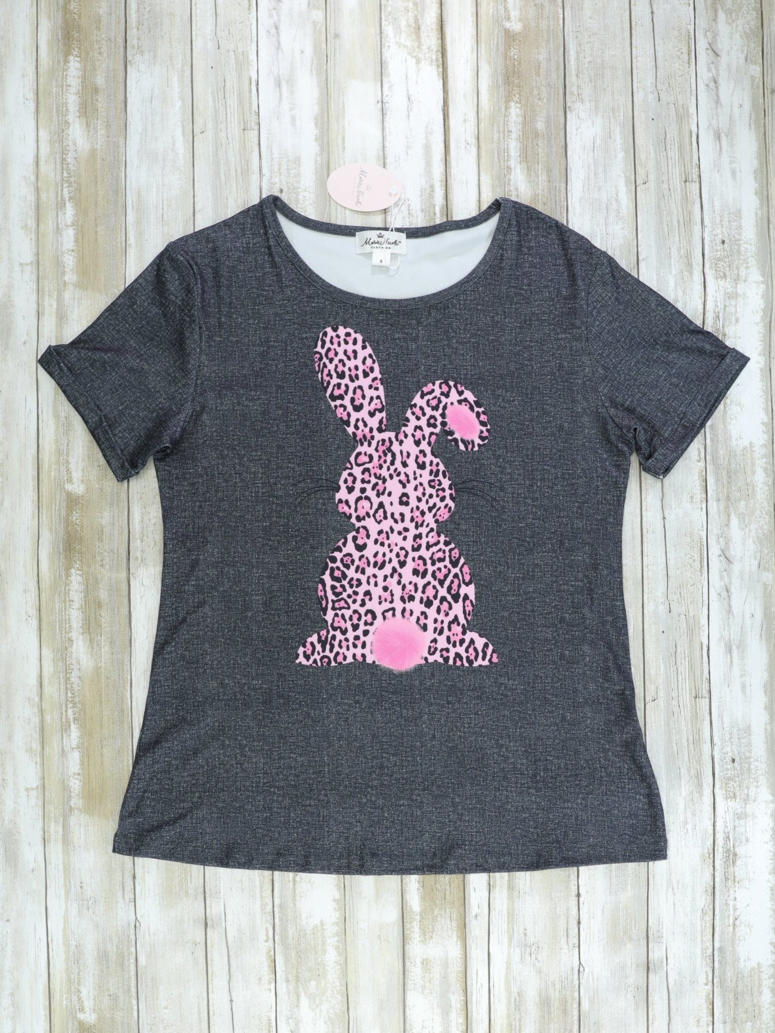 Mom & Me Pink Leopard Bunny Shirt - Marie Nicole Clothing