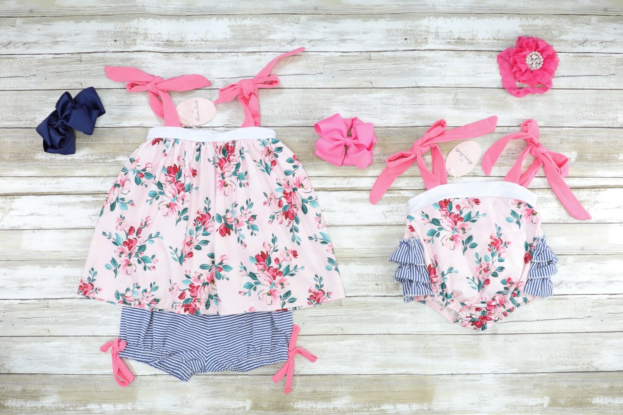 Pink Swing Tank & Shorts Outfit - Marie Nicole Clothing