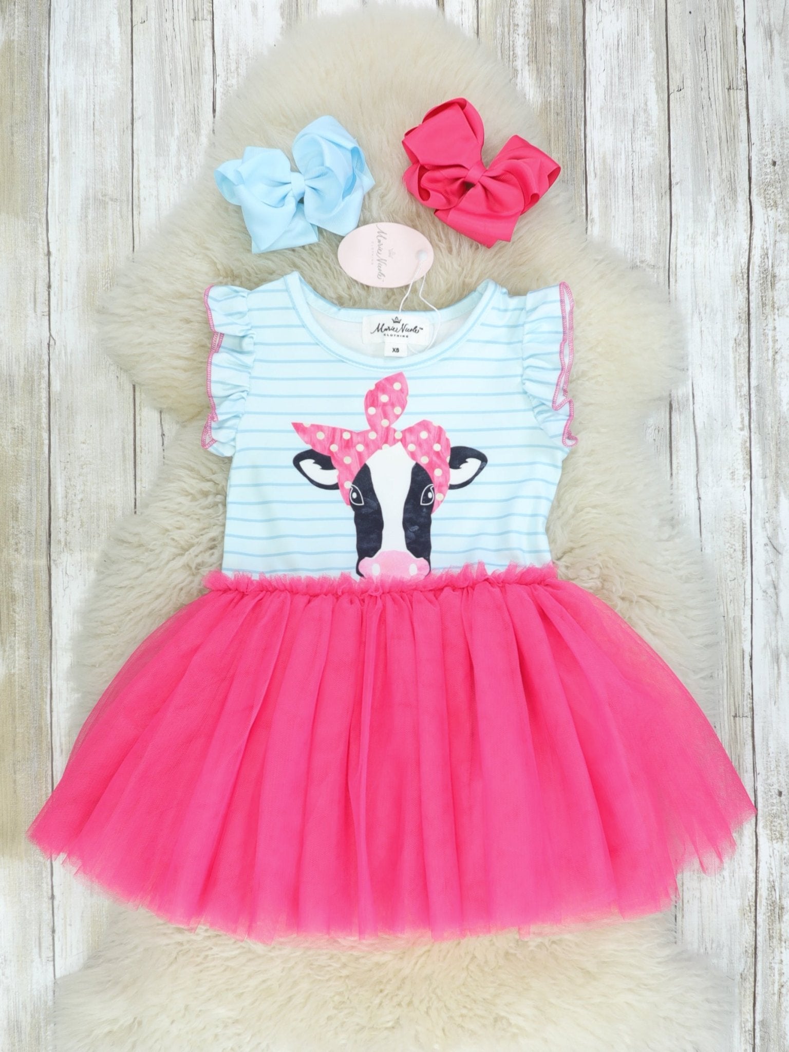 Pink Cow Tulle Dress Pink Cow Tulle Dress