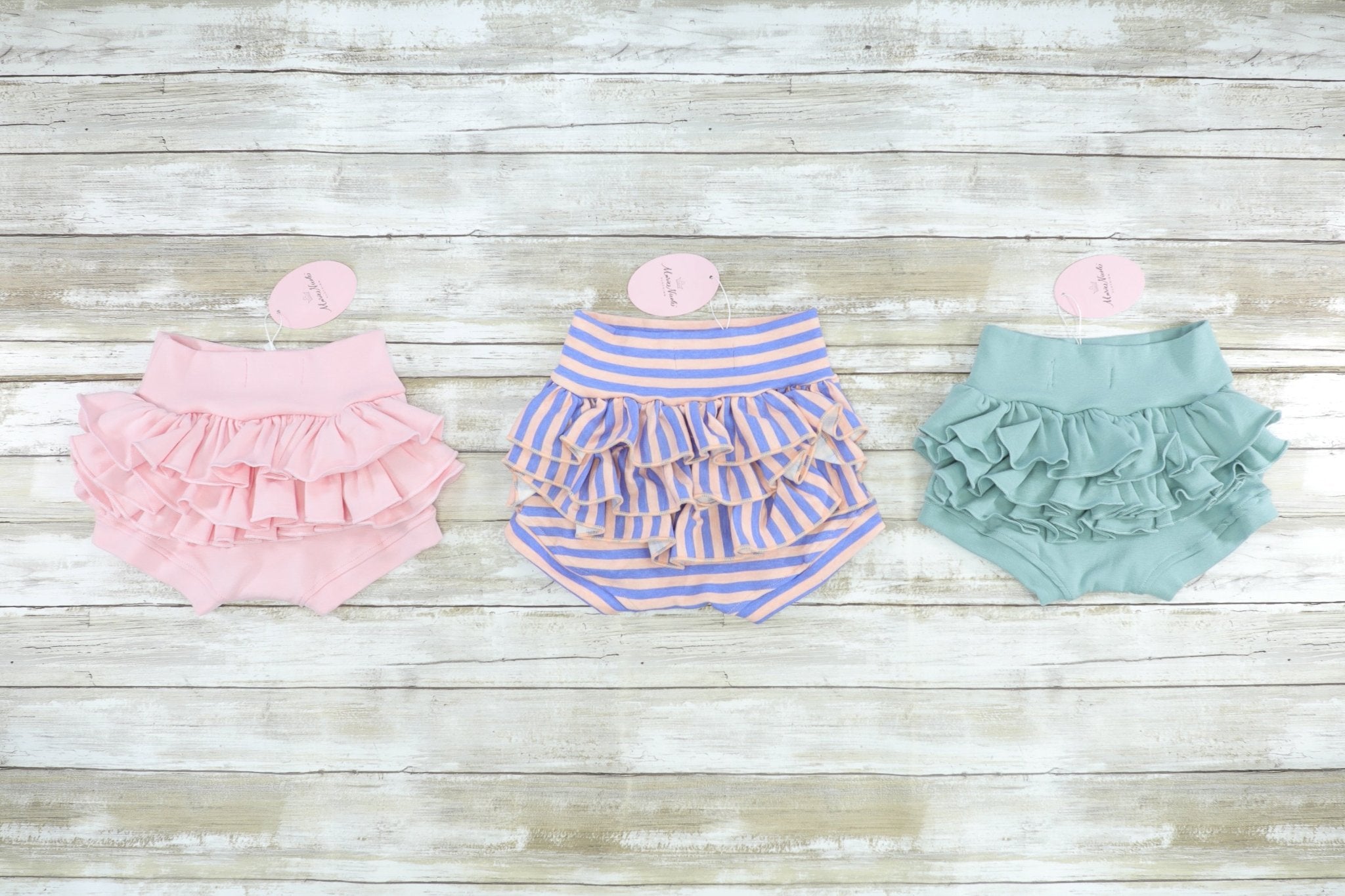 Ruffle Bloomer - Nile Blue - Marie Nicole Clothing