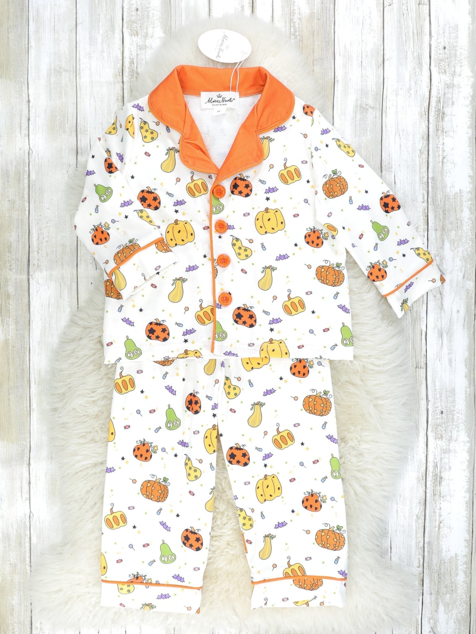 Pumpkin Spice & Spooky Nights Pajamas - Marie Nicole Clothing