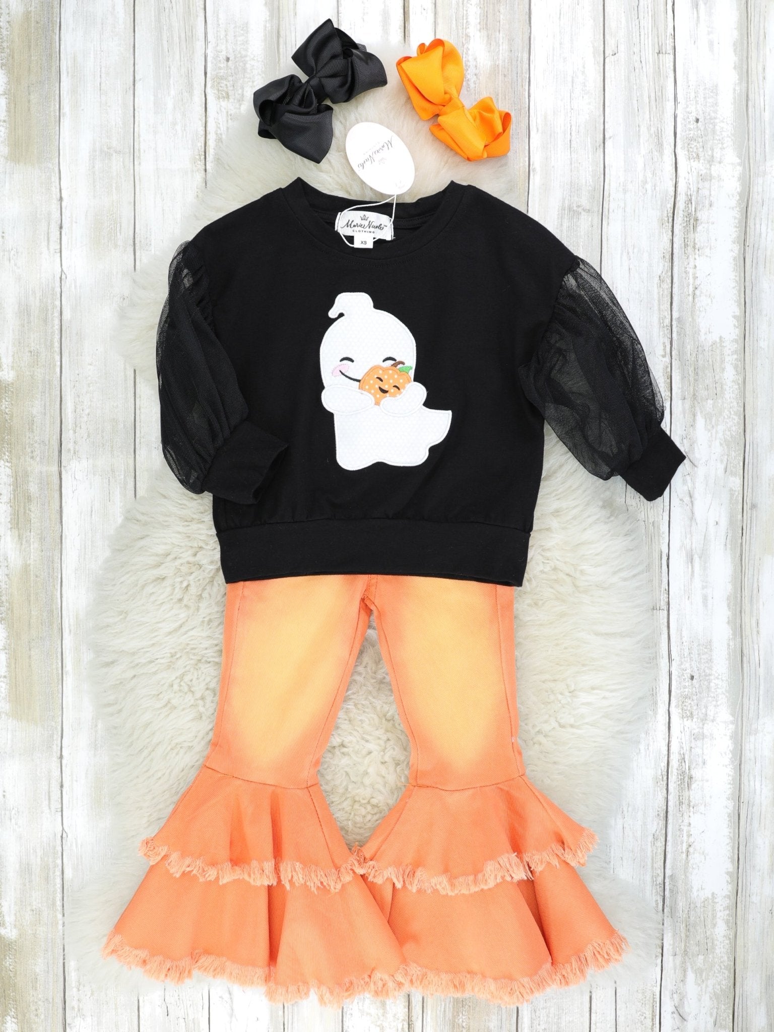 Cuddle Ghost Bell Bottom Outfit - Marie Nicole Clothing