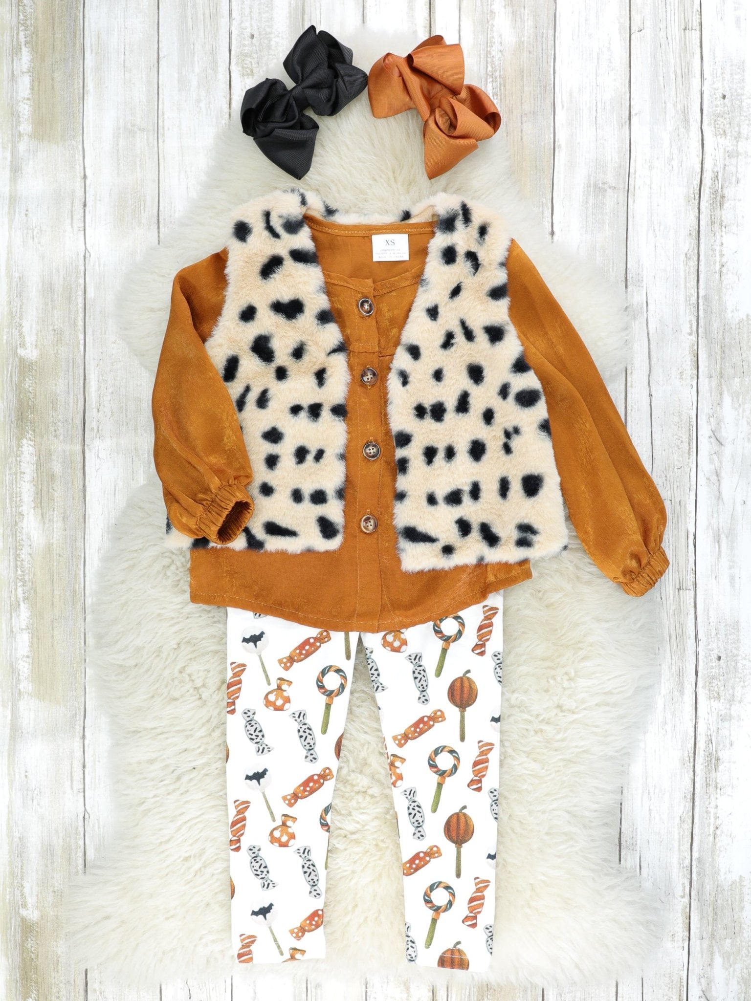 Crushed Velvet & Candies 3 - Piece Outfit - Marie Nicole Clothing