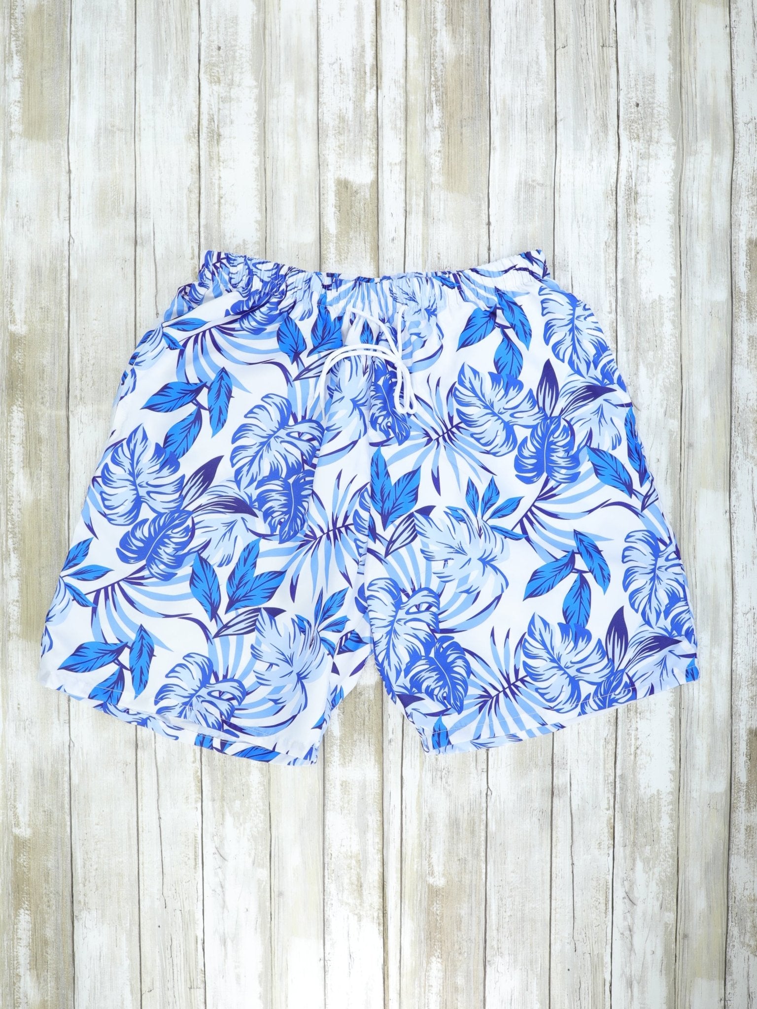 Family Blue & White Tropical Swimsuit - Marie Nicole Clothing