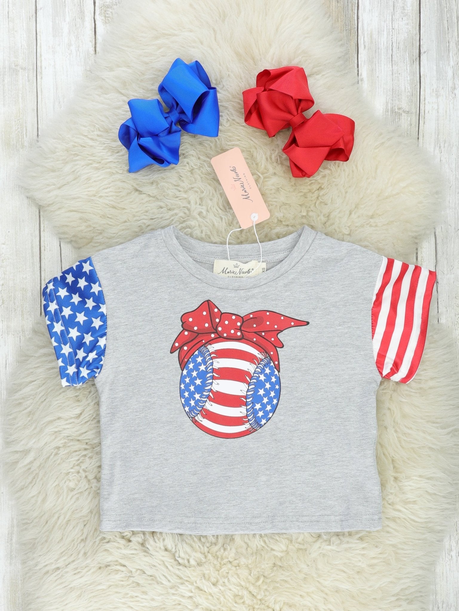 Family Stars & Stripes Baseball Set - Marie Nicole Clothing