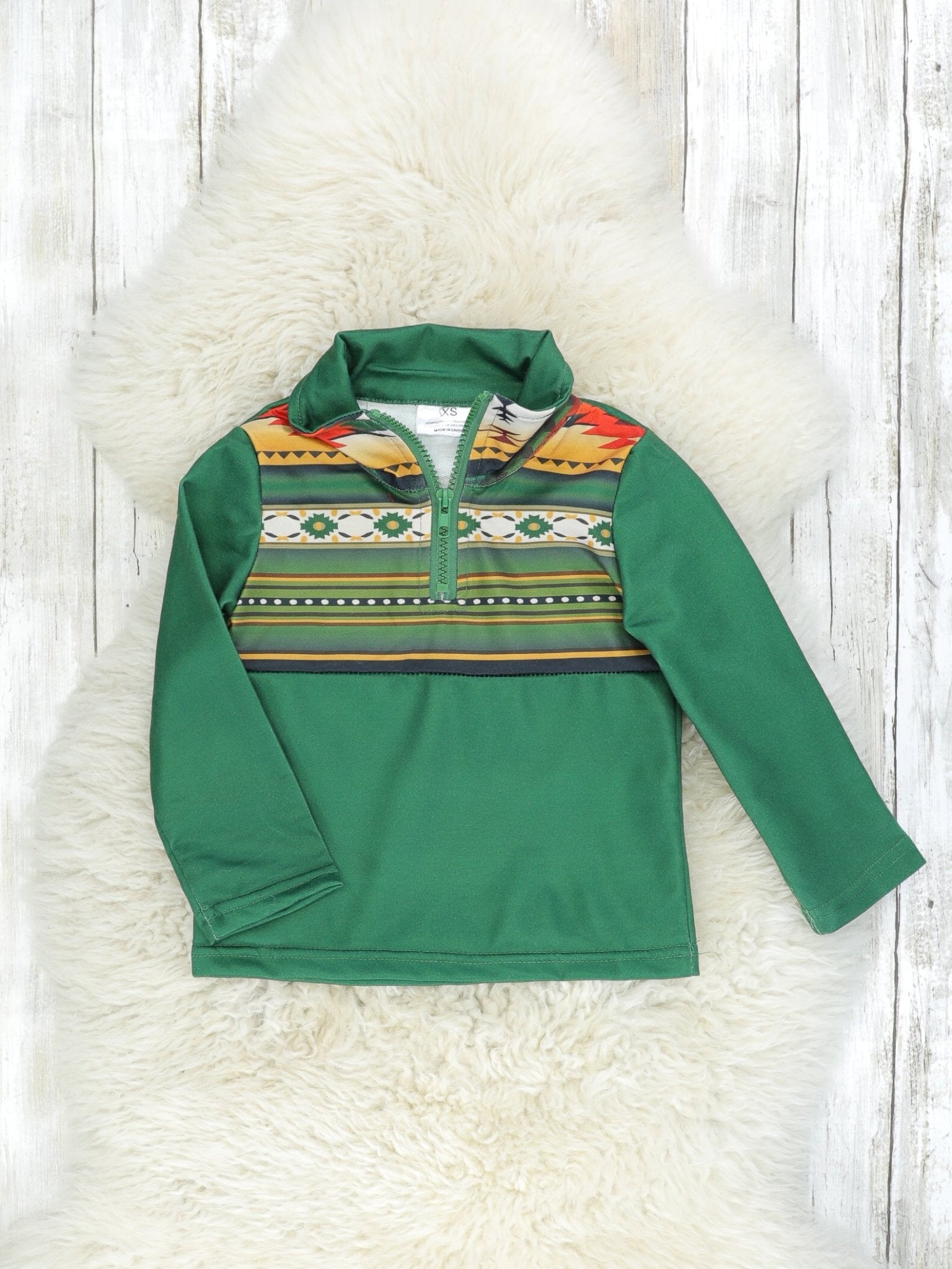 Mom & Me Green Western Long Sleeve - Marie Nicole Clothing