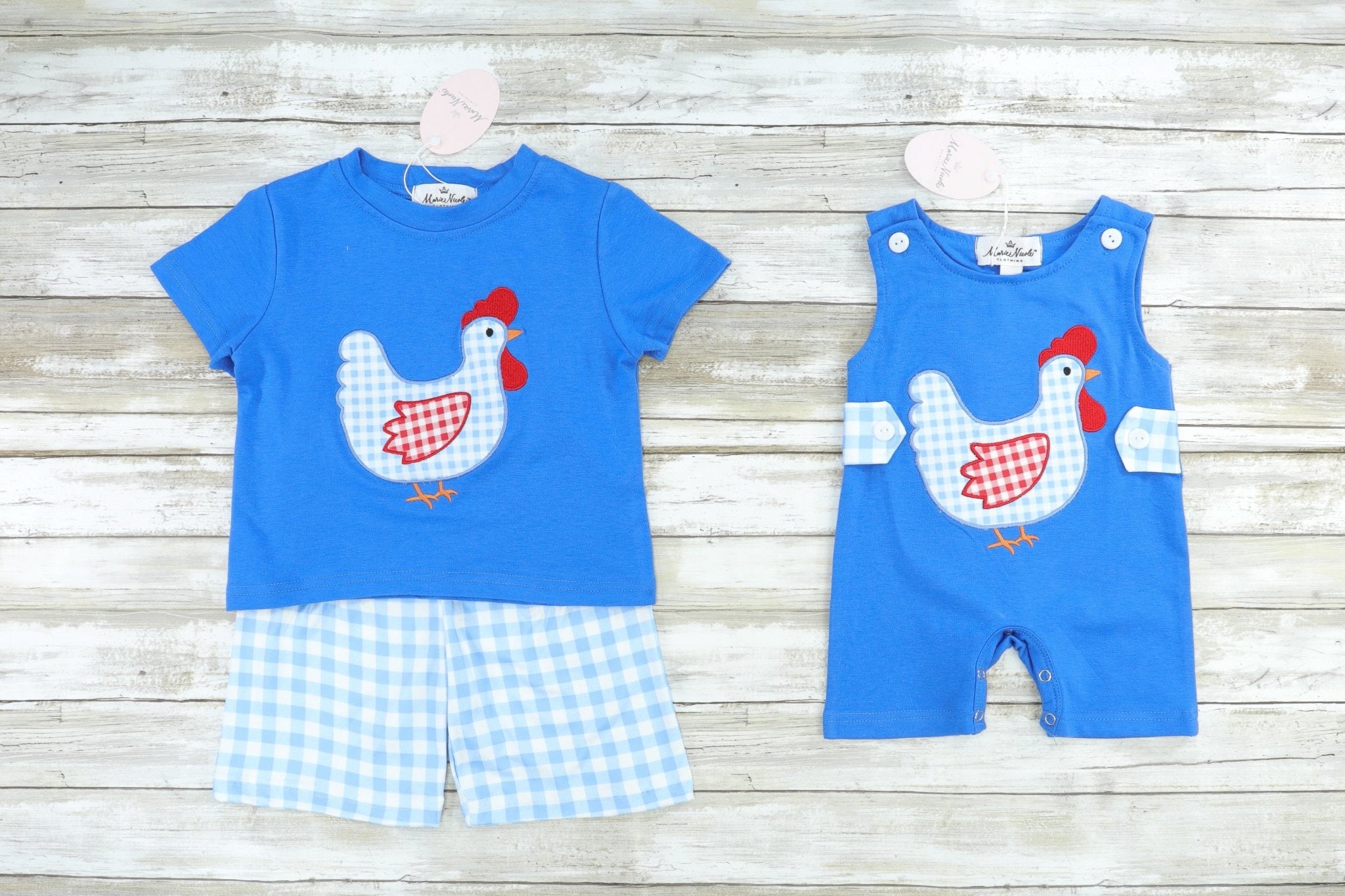 Blue Spring Chicken Johnny - Marie Nicole Clothing