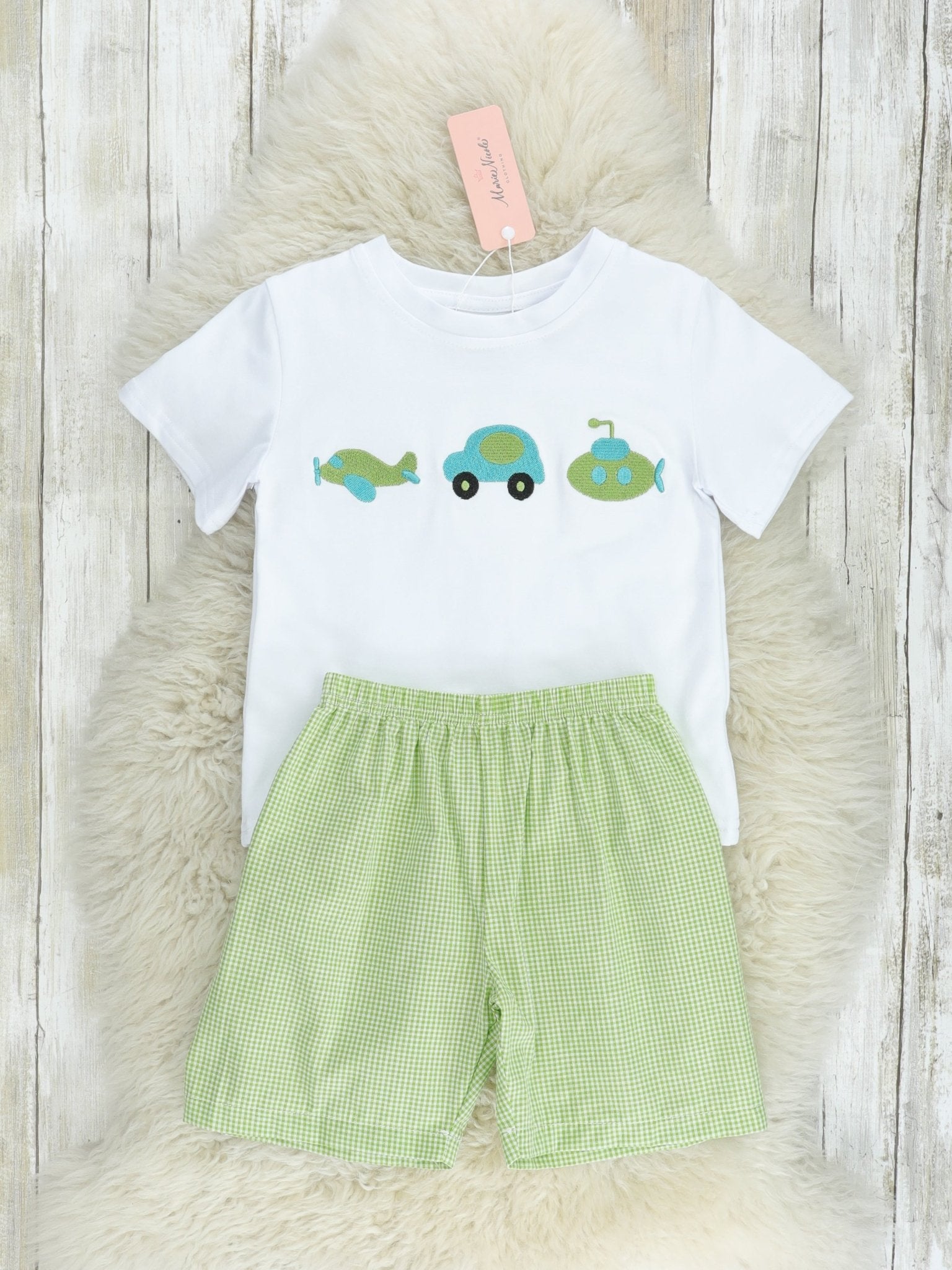 Green Travel Outfit - Marie Nicole Clothing