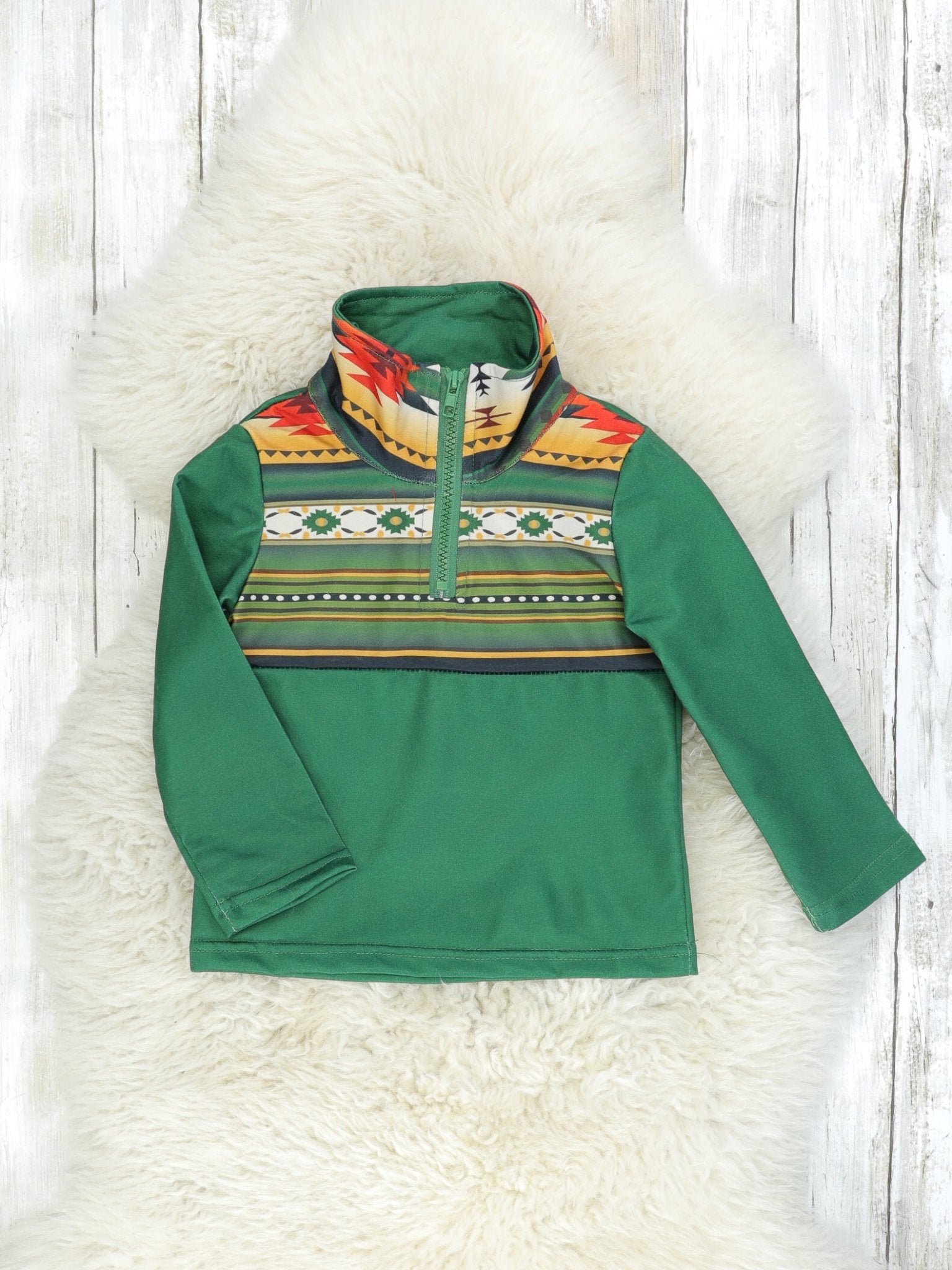 Mom & Me Green Western Long Sleeve - Marie Nicole Clothing
