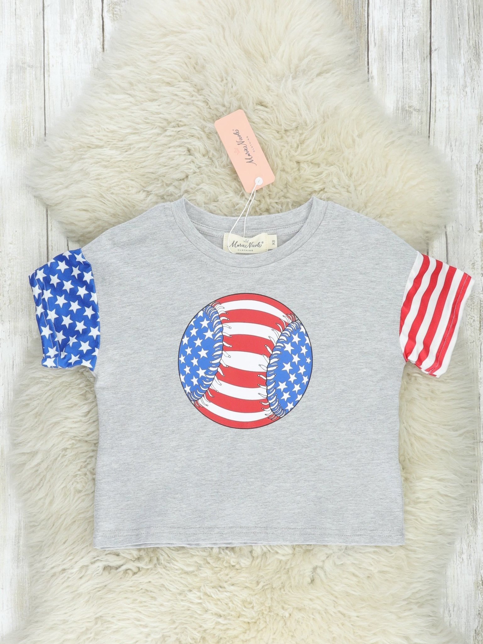 Family Stars & Stripes Baseball Set - Marie Nicole Clothing