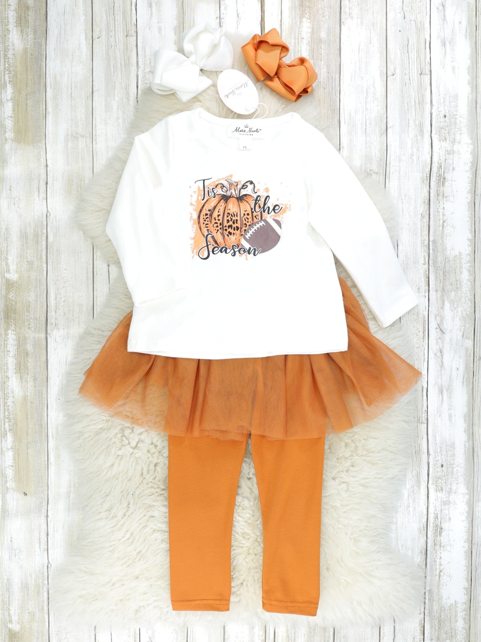 "Tis The Season" Tulle Football Outfit - Marie Nicole Clothing