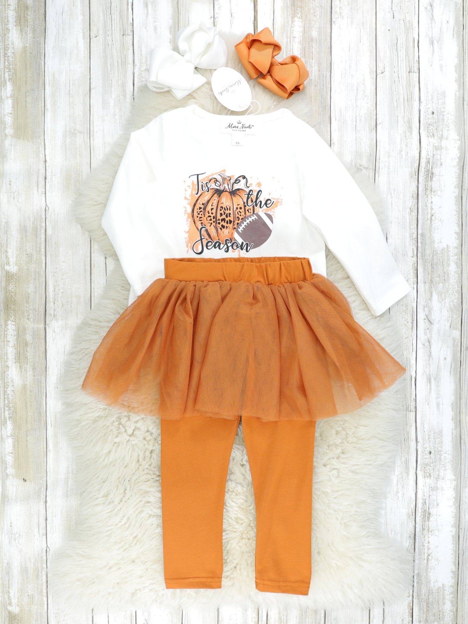 "Tis The Season" Tulle Football Outfit - Marie Nicole Clothing