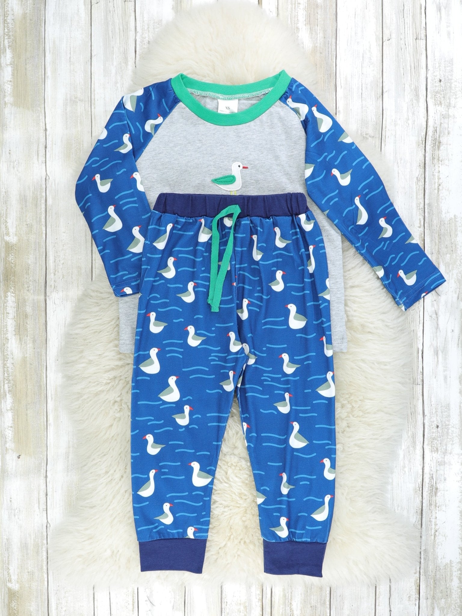 Blue Raglan Seagull Outfit - Marie Nicole Clothing