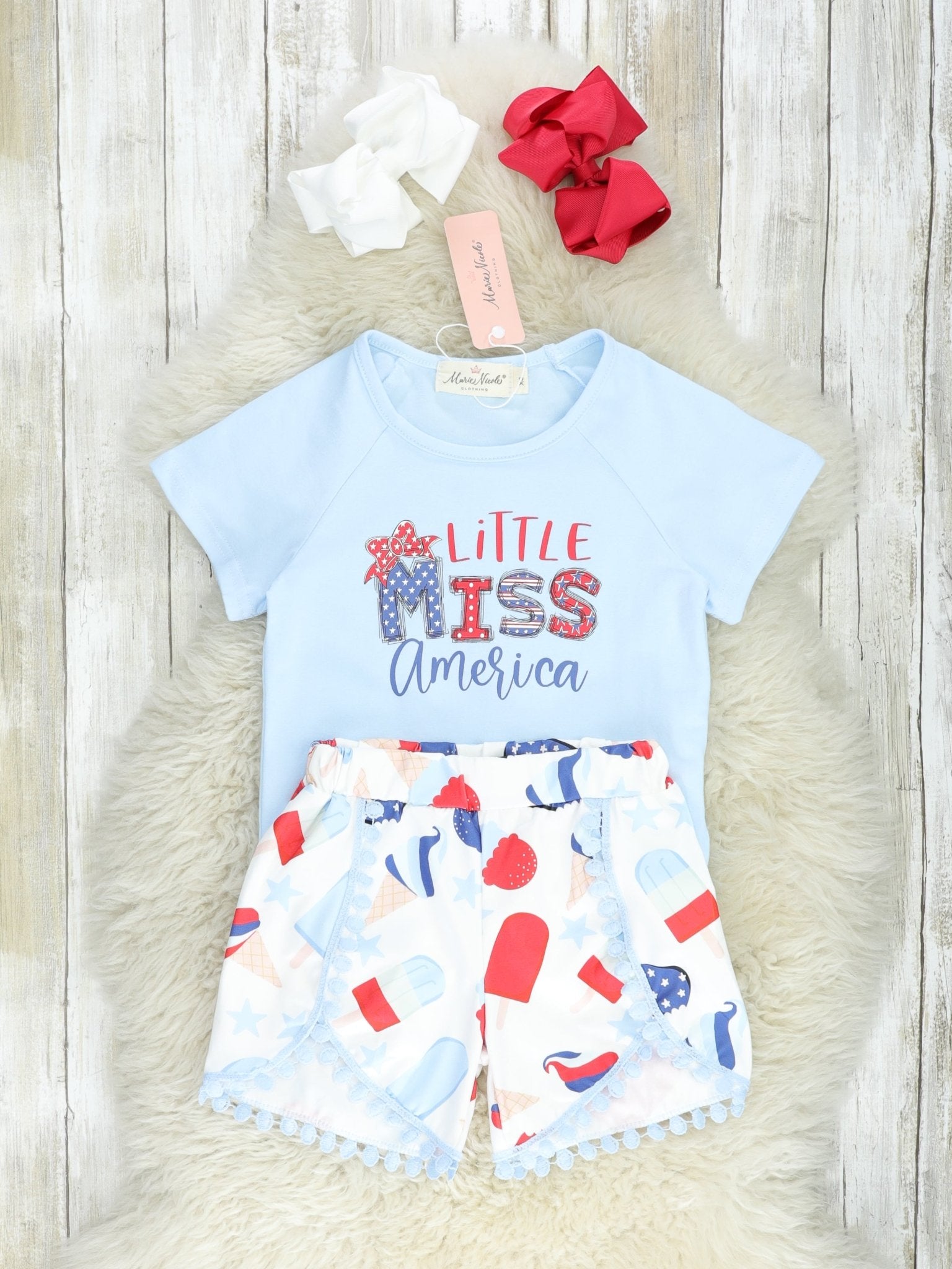 "Little Miss America" Popsicle Outfit - Marie Nicole Clothing