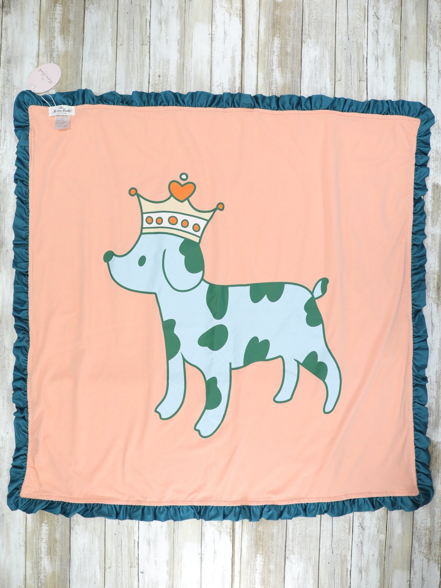 MNC Royal Pups - Eloise Peach Blanket™ - Marie Nicole Clothing