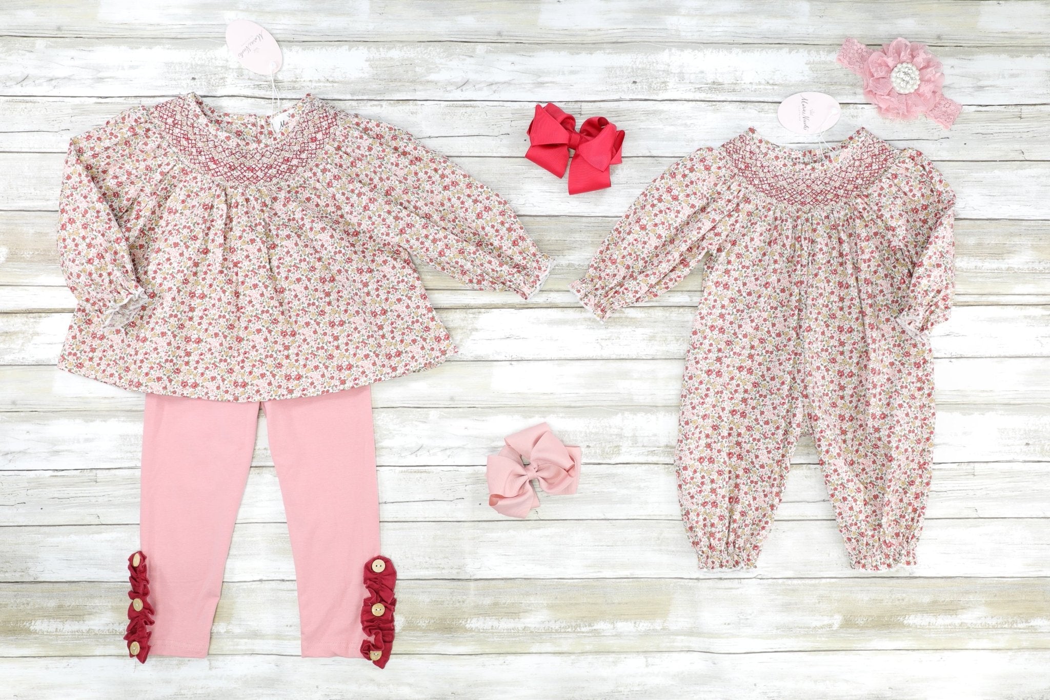 Dainty Neutral Floral Vintage Outfit - Marie Nicole Clothing