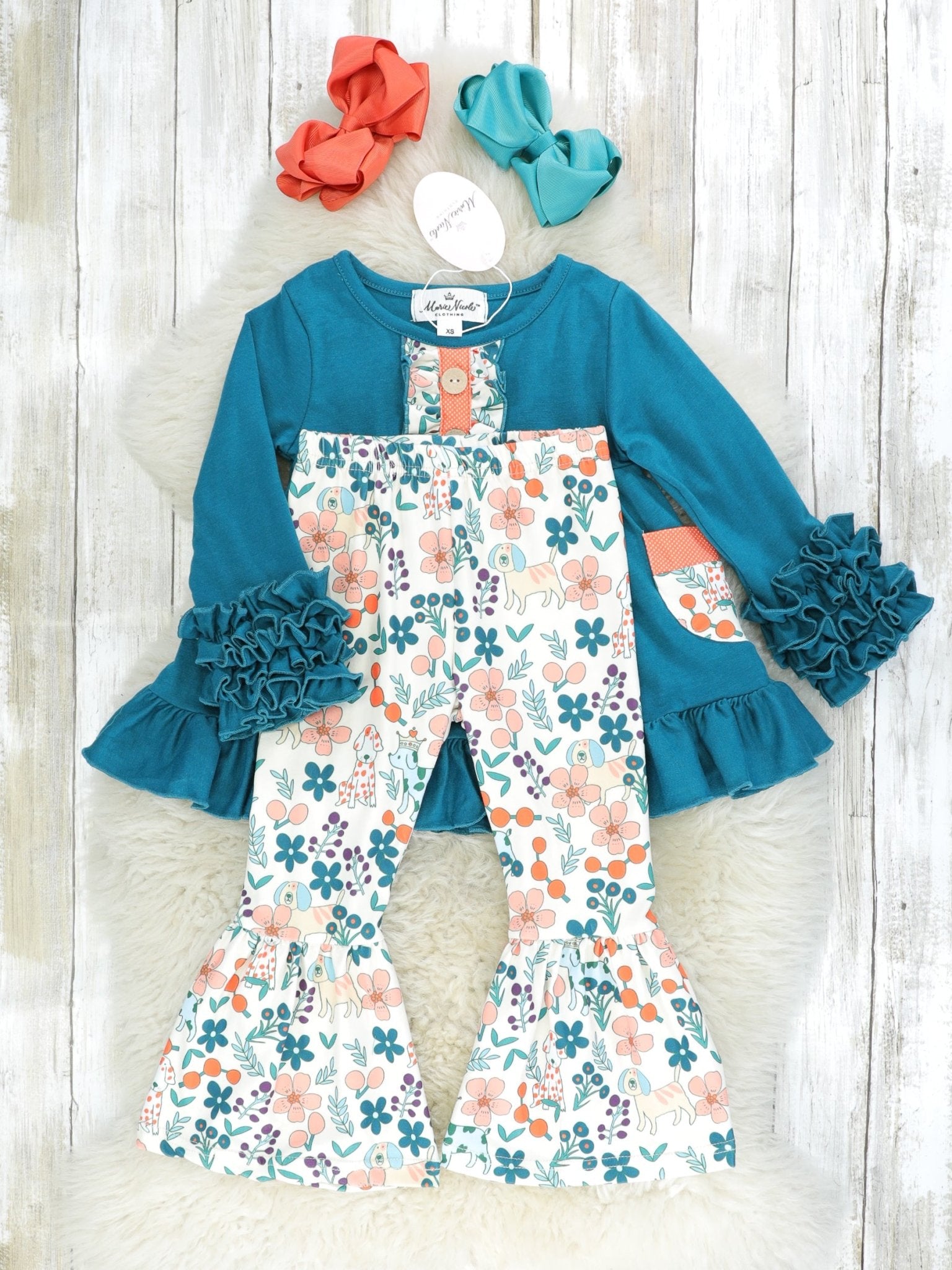 MNC Royal Pups™ - Icing Ruffle Outfit - Marie Nicole Clothing