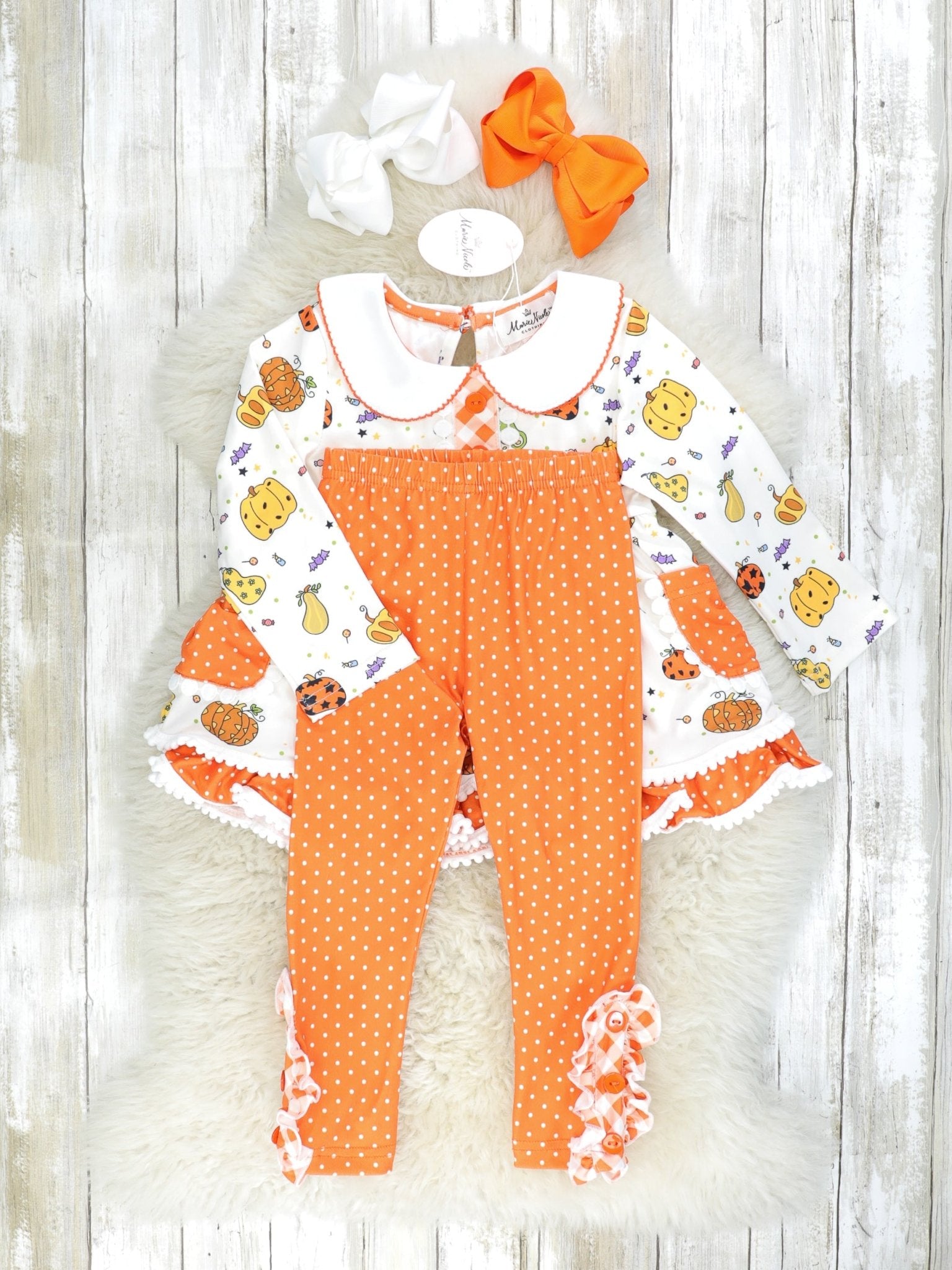 Pumpkin Spice & Spooky Nights Vintage Outfit - Marie Nicole Clothing