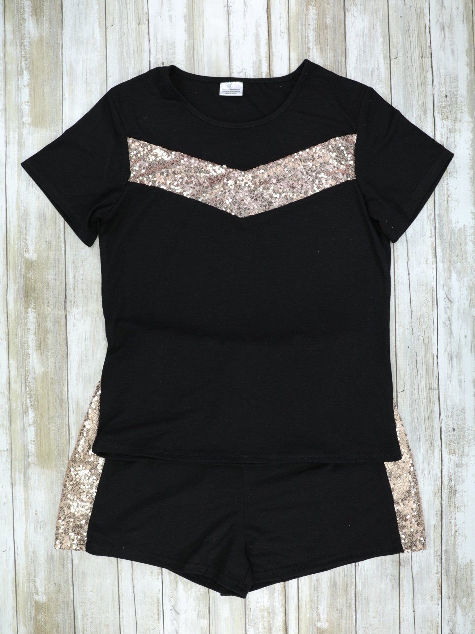 Mom & Me Gold Sequin Loungewear Set - Marie Nicole Clothing