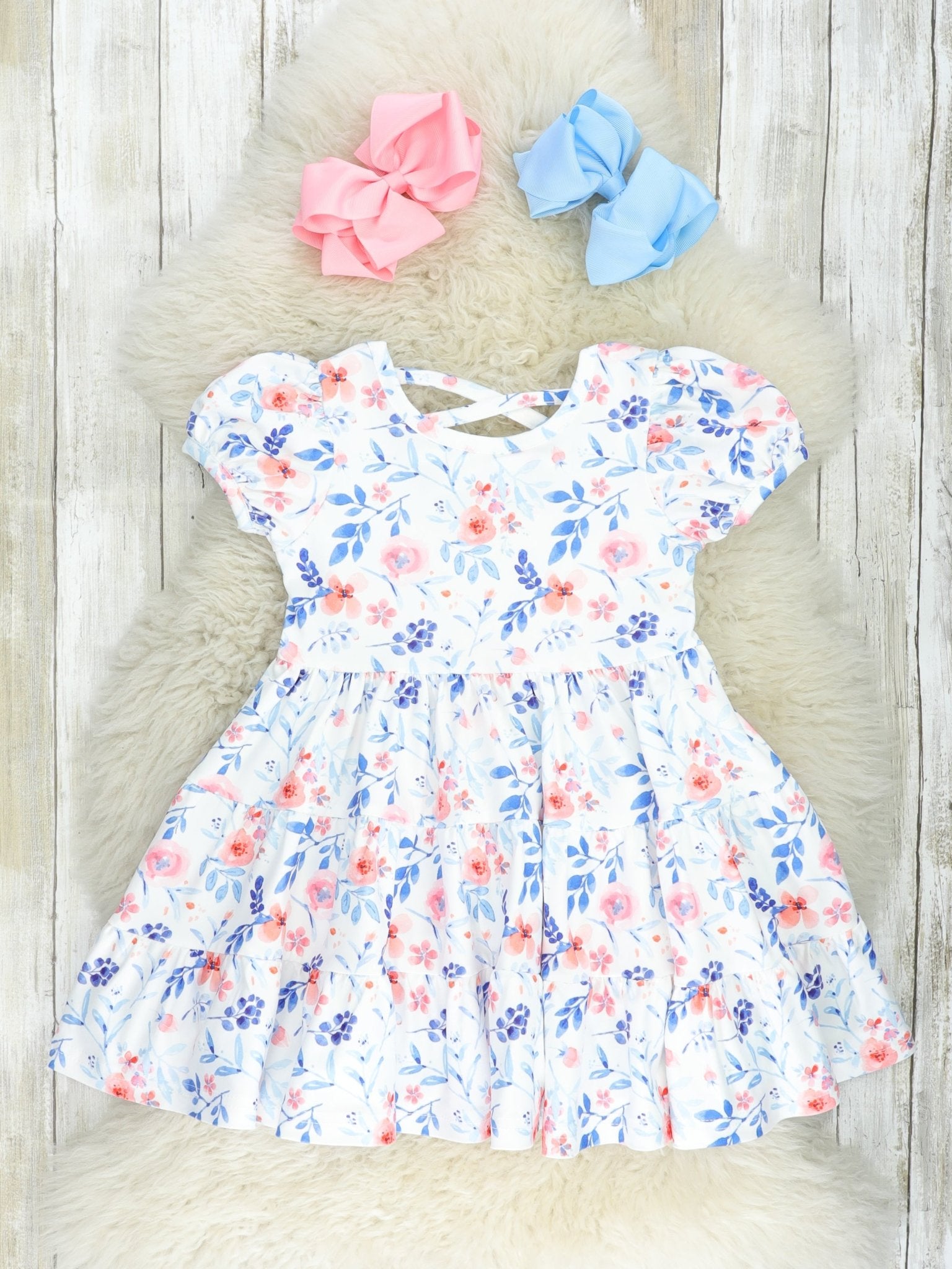 Tiered Buttercup Ruffle Dress - Marie Nicole Clothing