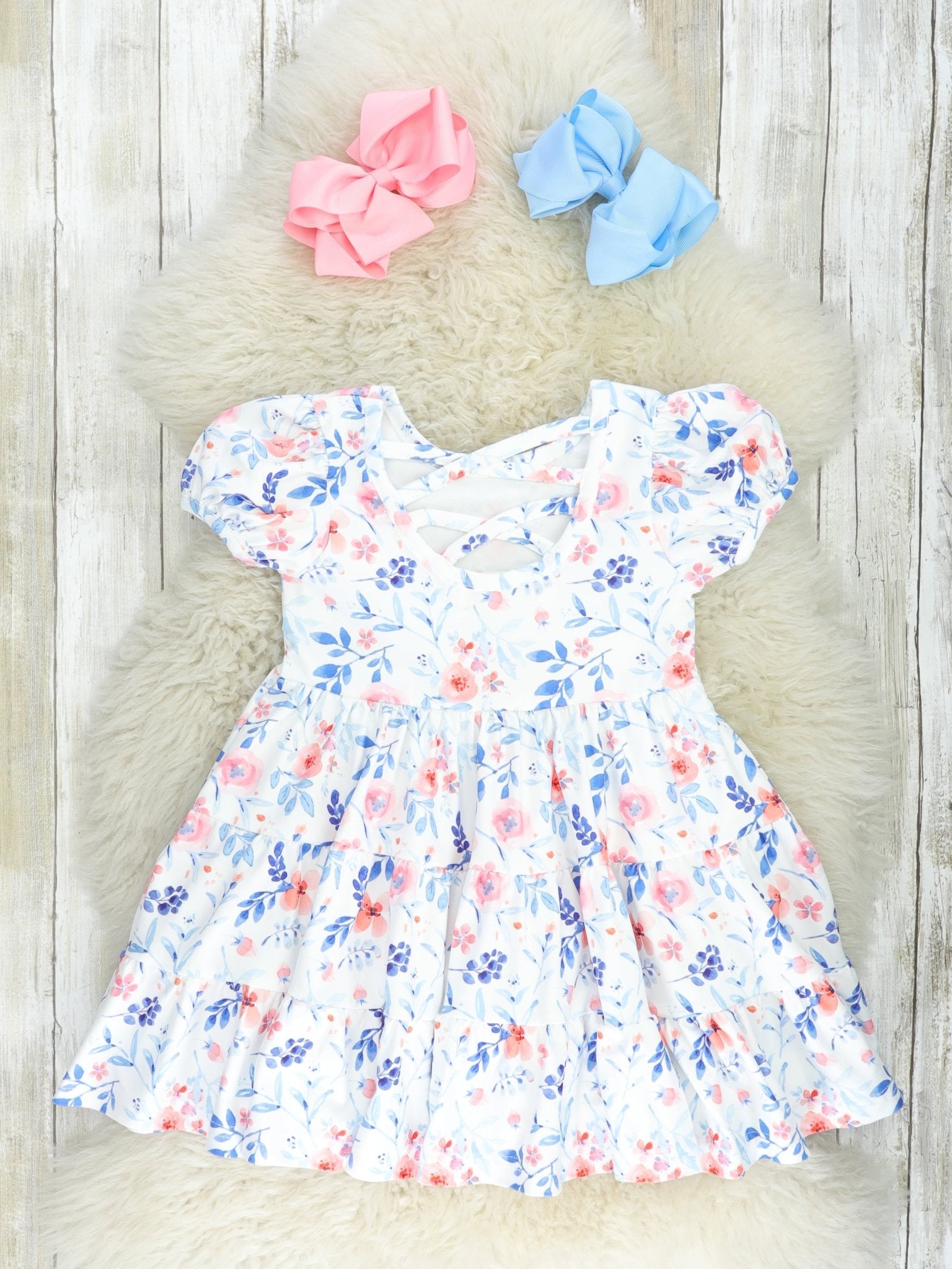 Tiered Buttercup Ruffle Dress - Marie Nicole Clothing