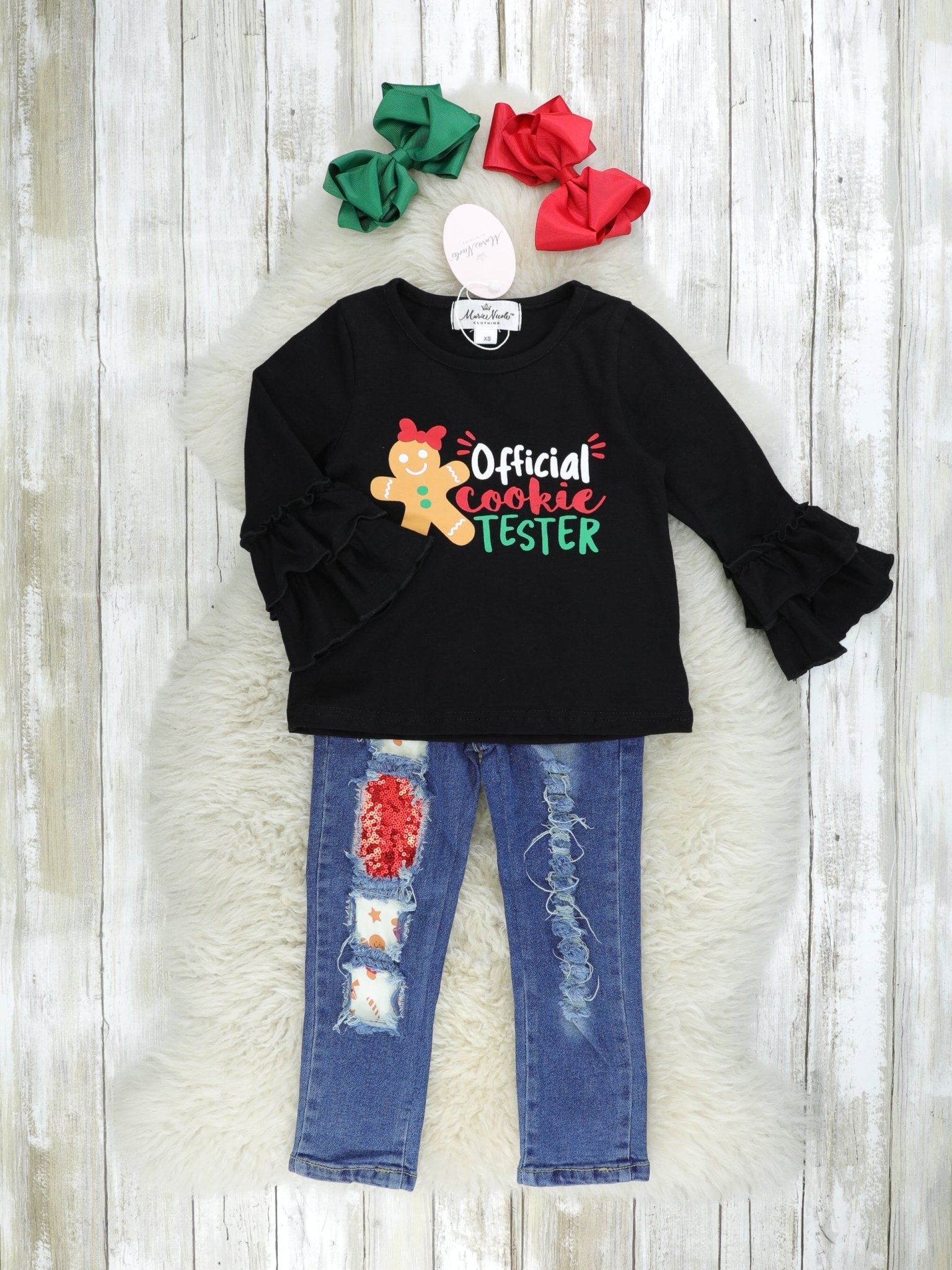 "Official Cookie Tester" Denim Outfit - Marie Nicole Clothing