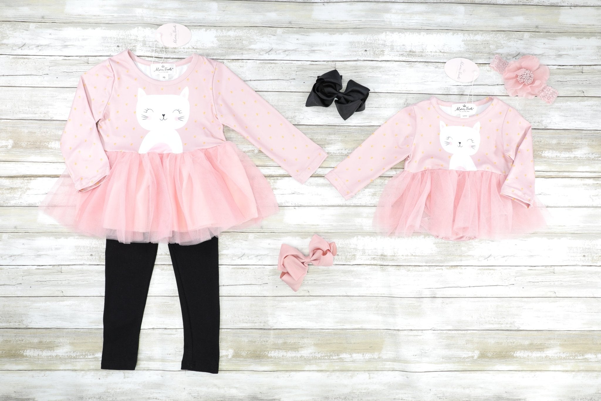 Pink Cat Tulle Outfit - Marie Nicole Clothing
