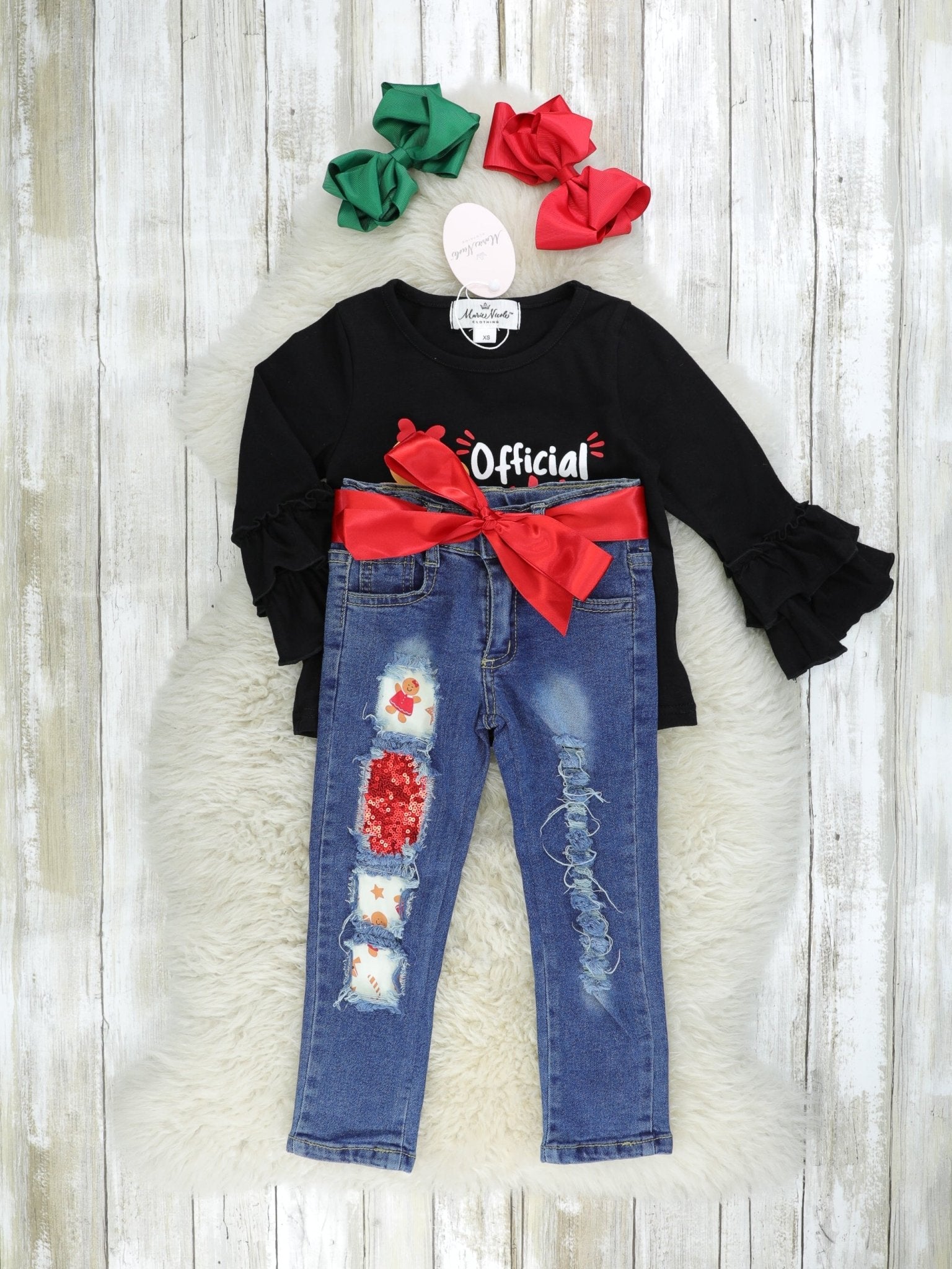 "Official Cookie Tester" Denim Outfit - Marie Nicole Clothing