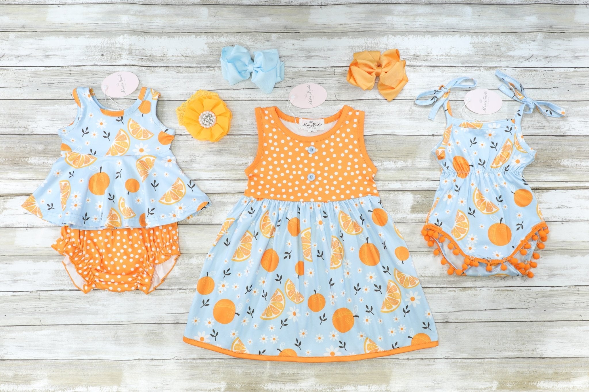 Citrus Tank & Bloomers Outfit - Marie Nicole Clothing
