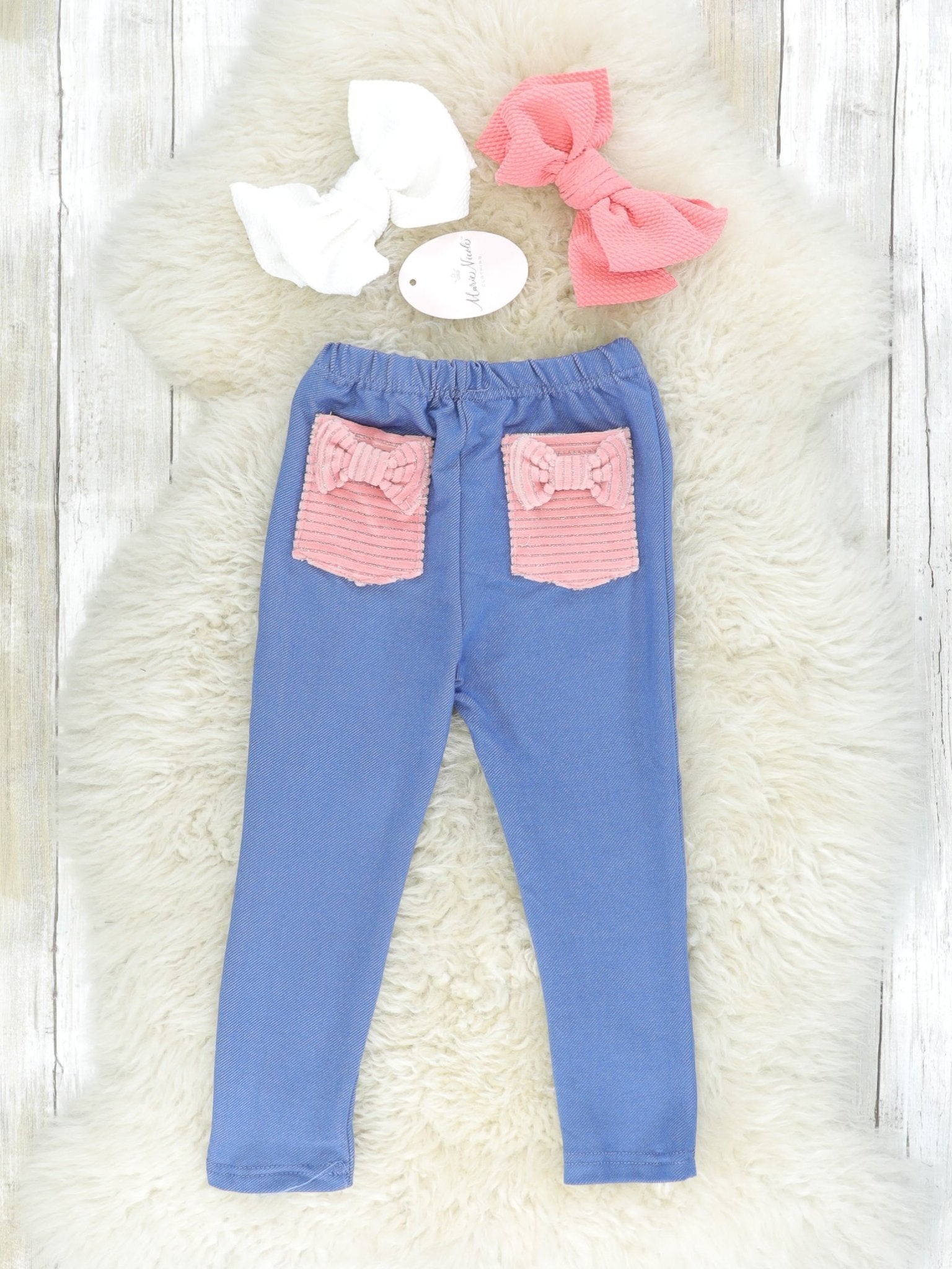 Dusty Rose Velvet Tie Long Sleeve Outfit - Marie Nicole Clothing