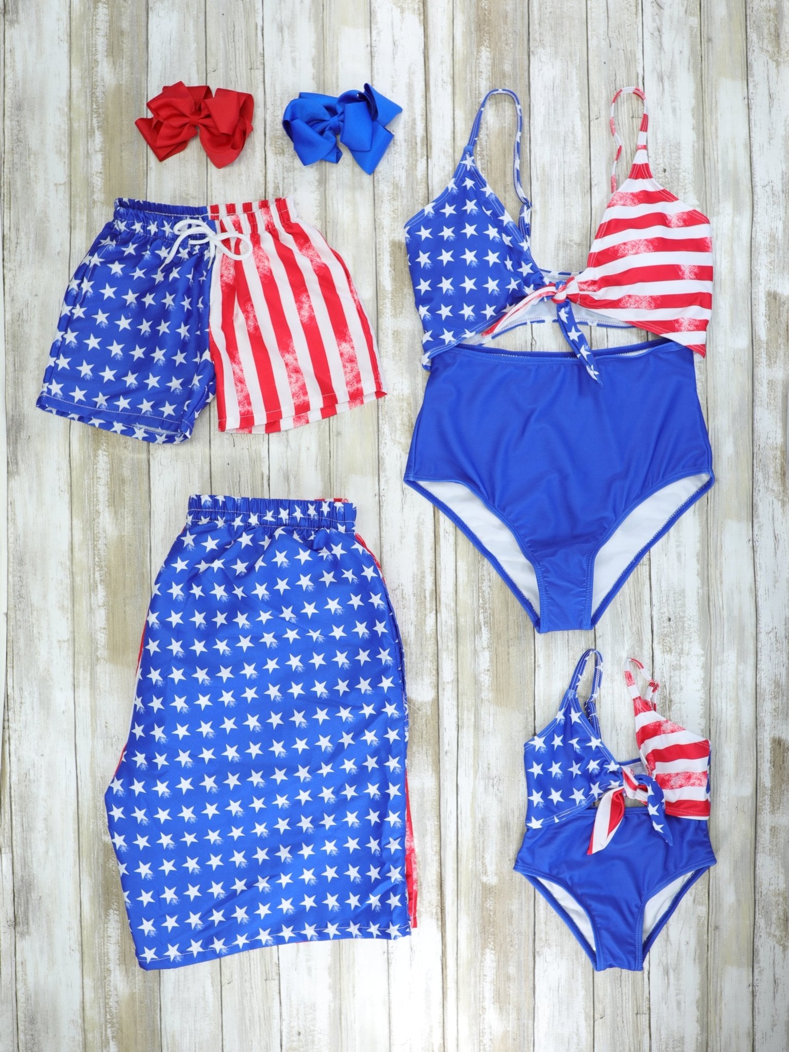 Family American Flag Swimsuit - Marie Nicole Clothing