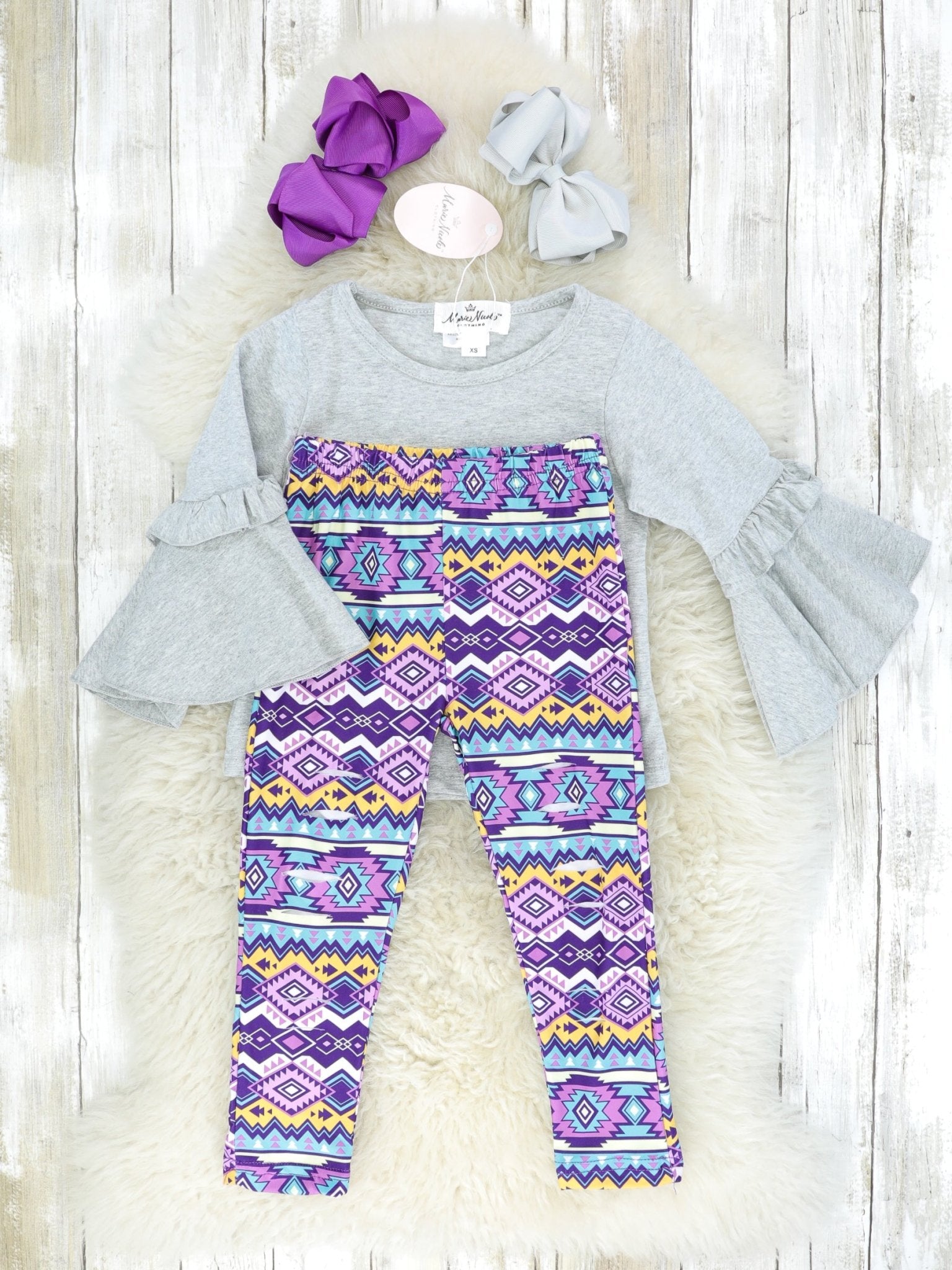 "Stay Wild Gypsy Child" Aztec Outfit - Marie Nicole Clothing