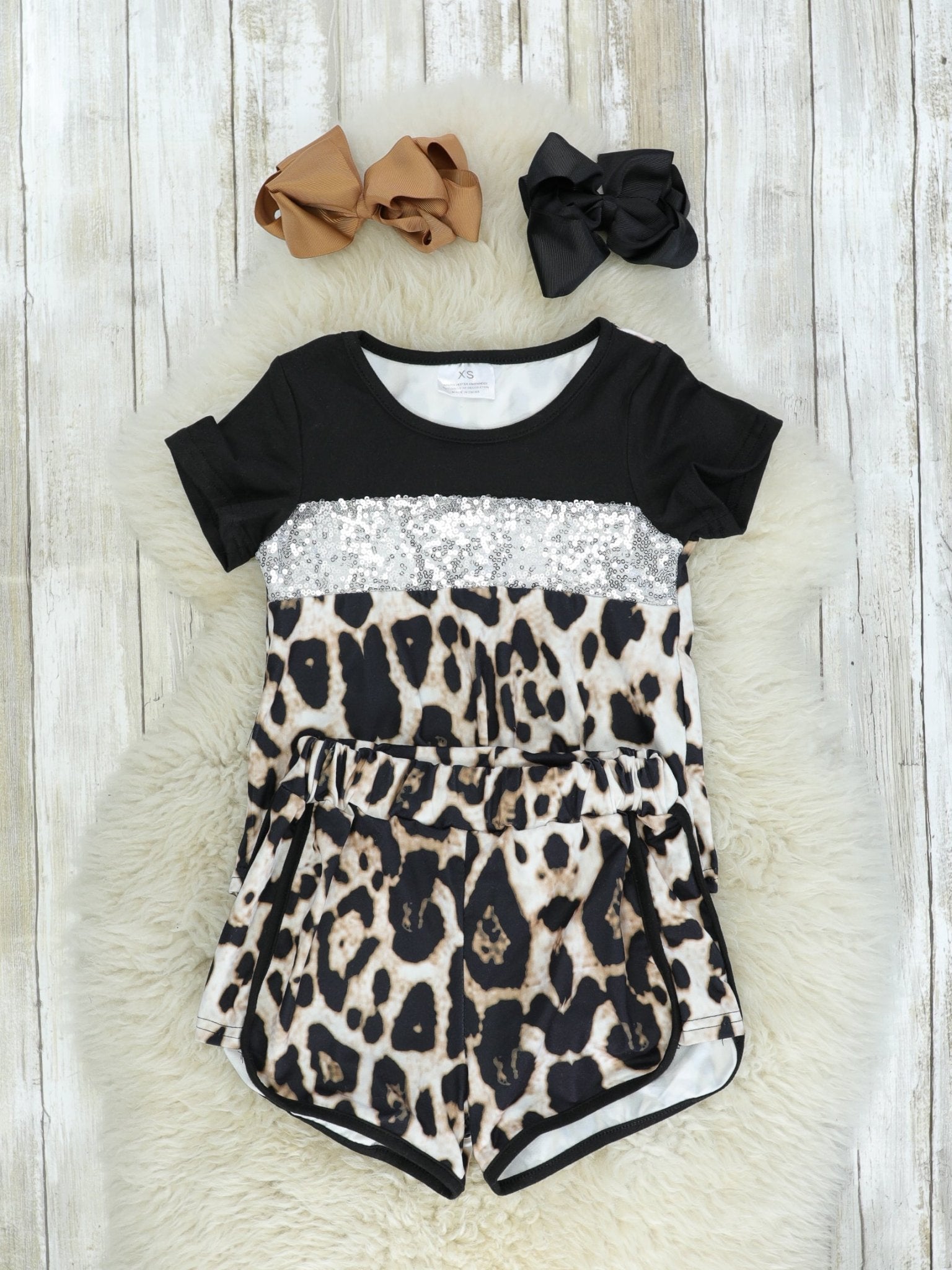 Mom & Me Leopard Colorblock Loungewear Set - Marie Nicole Clothing