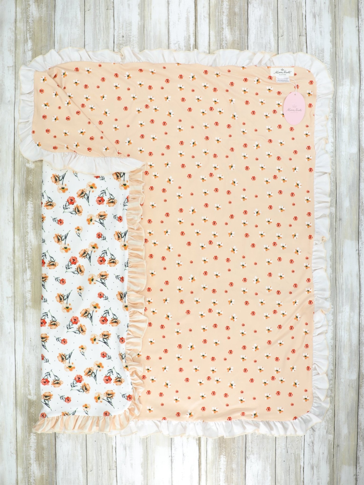 Marigold Collection Ruffle Blanket - Marie Nicole Clothing