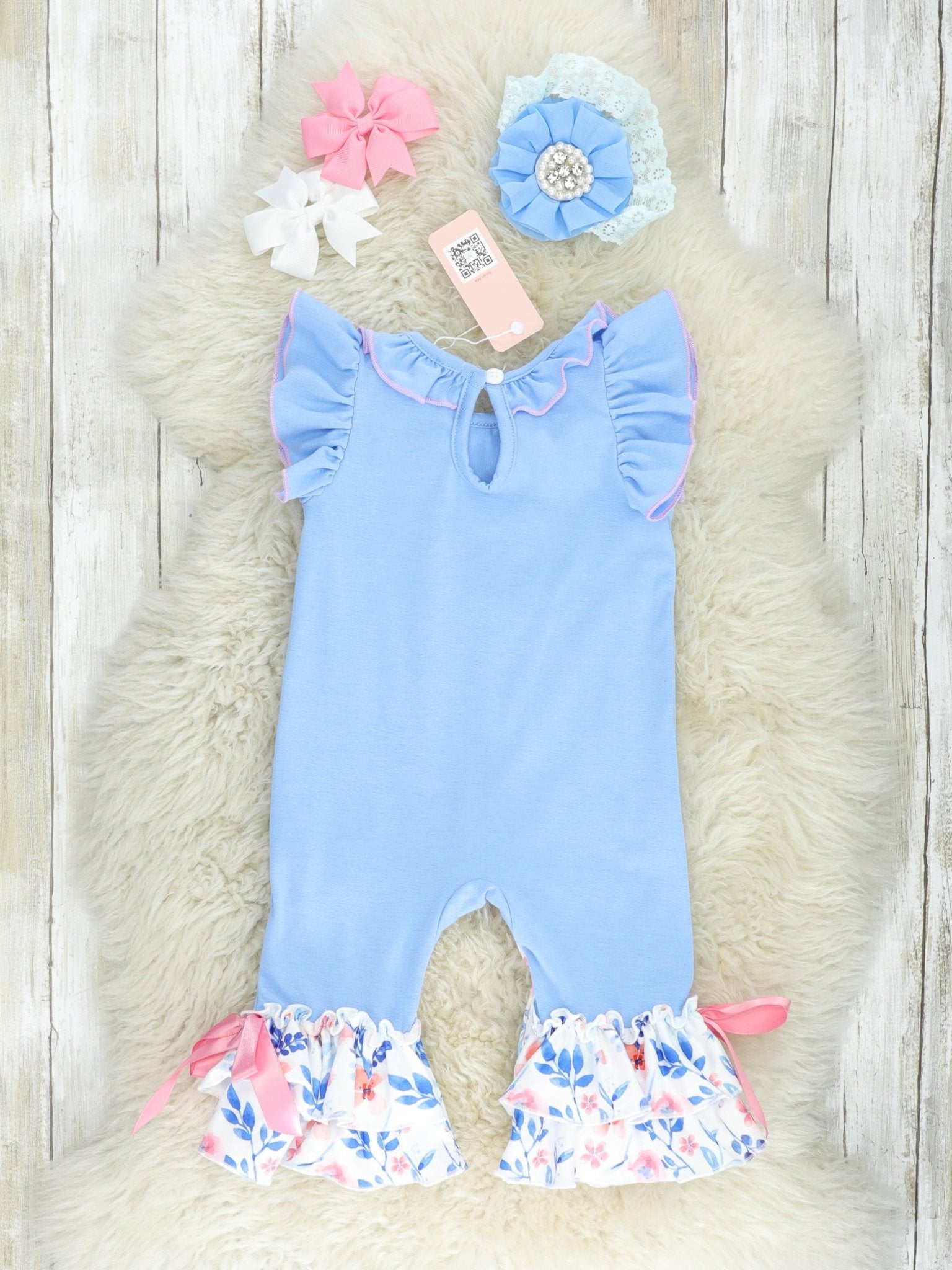 "Wild Curls" Buttercup Romper - Marie Nicole Clothing