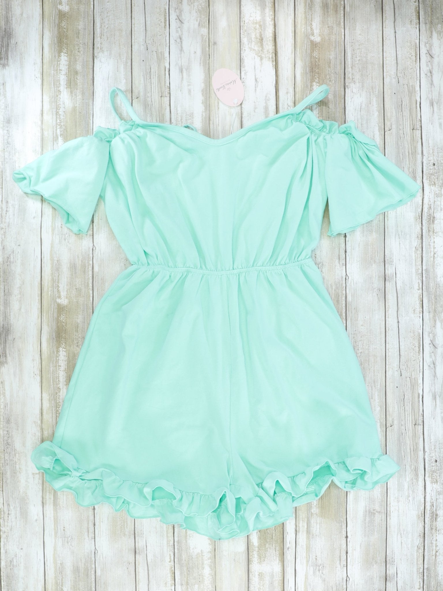 Mom & Me Mint Halter Rompers - Marie Nicole Clothing