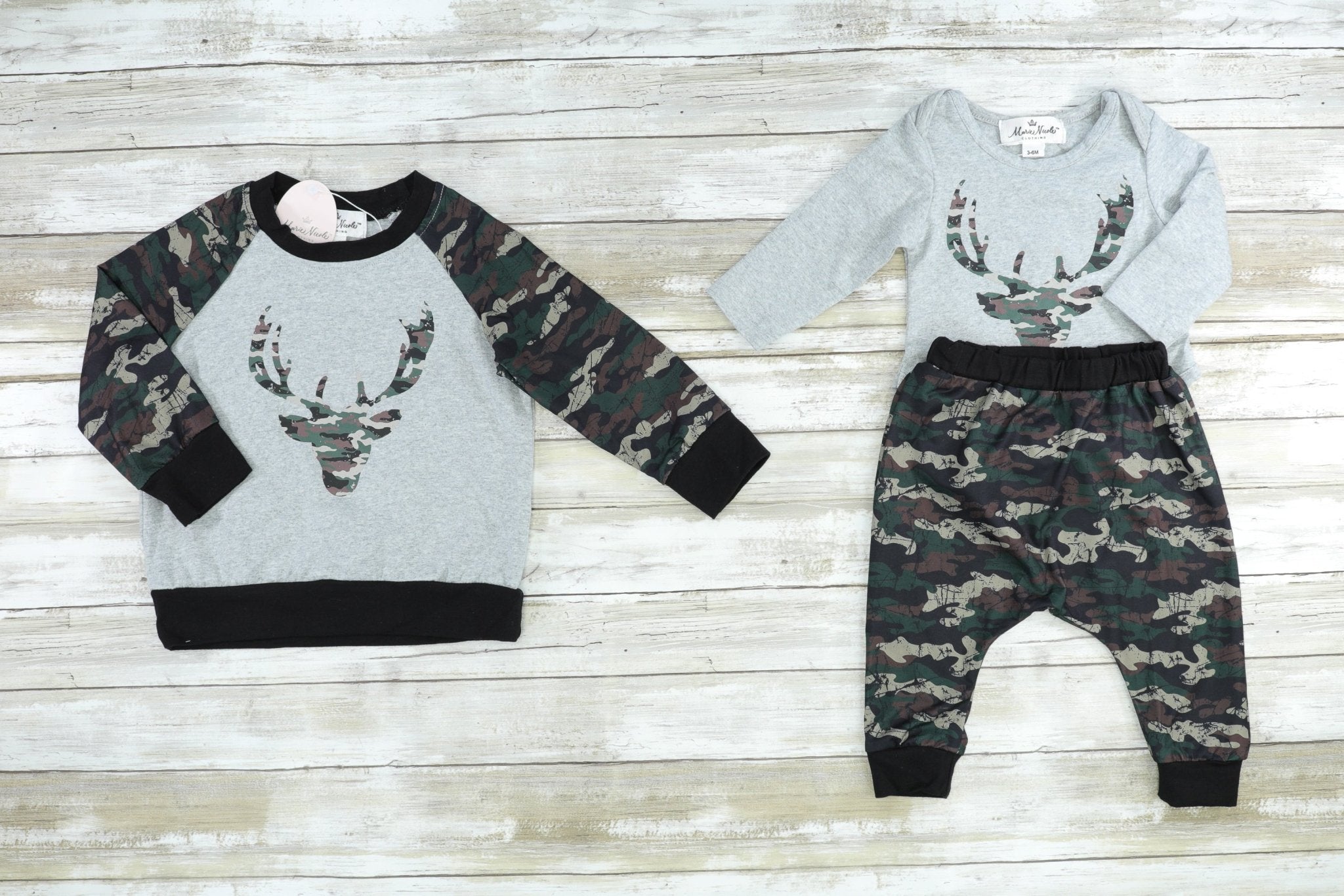 Camo Deer Shirt - Marie Nicole Clothing