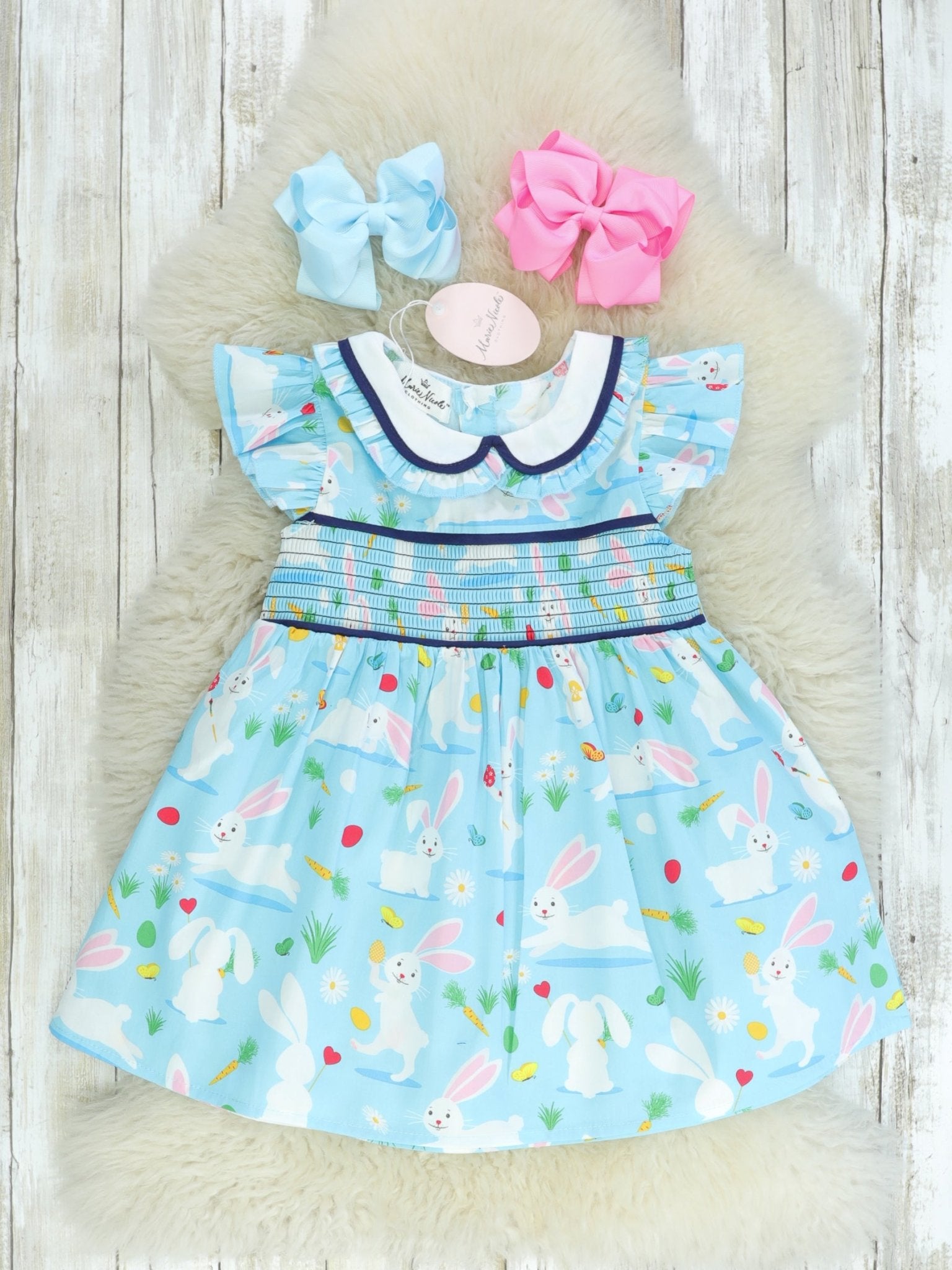 blue easter dress Blue Easter Bunny Dress